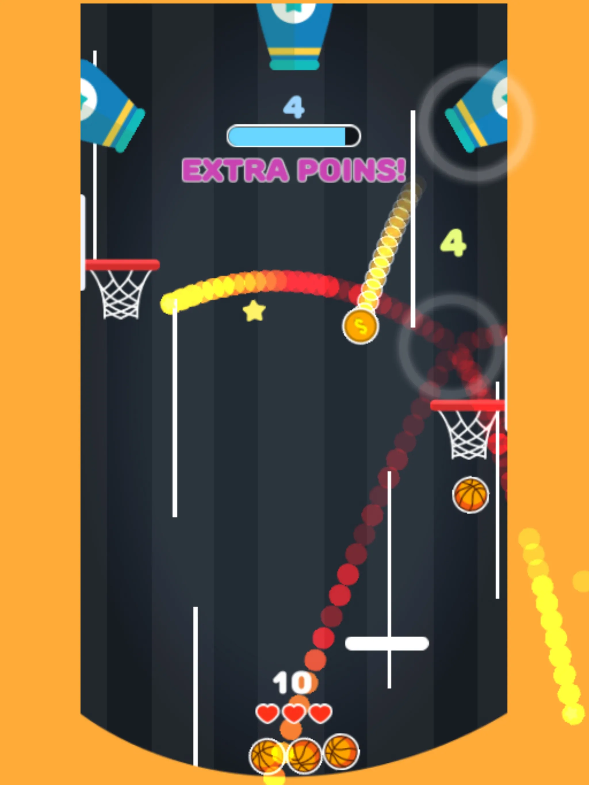 Bouncy Dunks : Fire Hoop Dunks | Indus Appstore | Screenshot