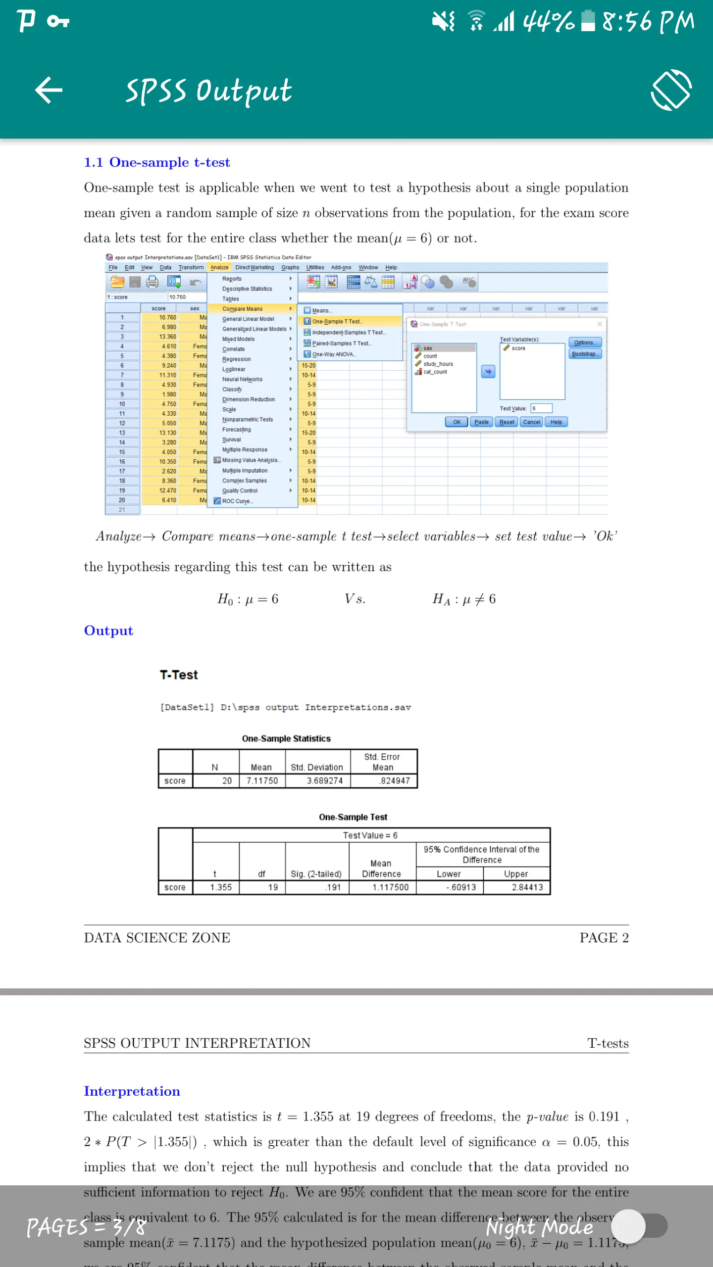 SPSS Output Interpretations | Indus Appstore | Screenshot