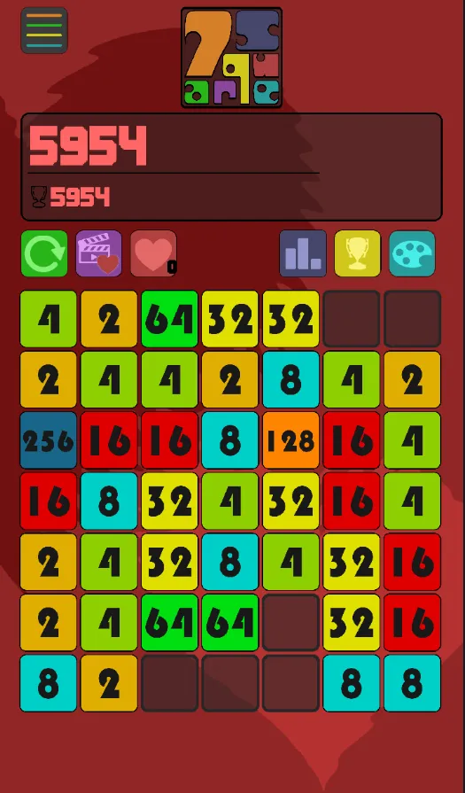 7 Square - Number Merge Puzzle | Indus Appstore | Screenshot