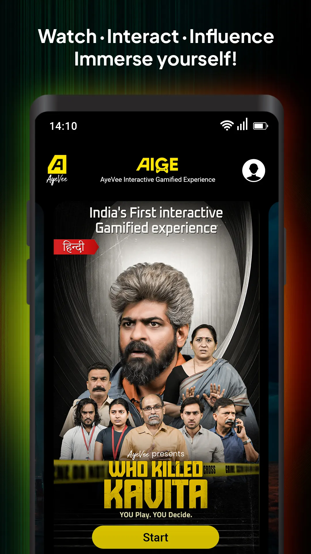 AyeVee: Interactive Stories | Indus Appstore | Screenshot