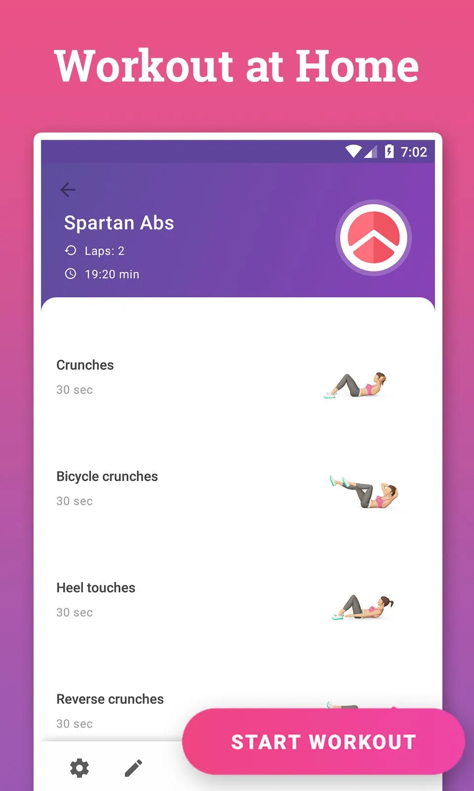 Absbee: Core & Stomach Workout | Indus Appstore | Screenshot