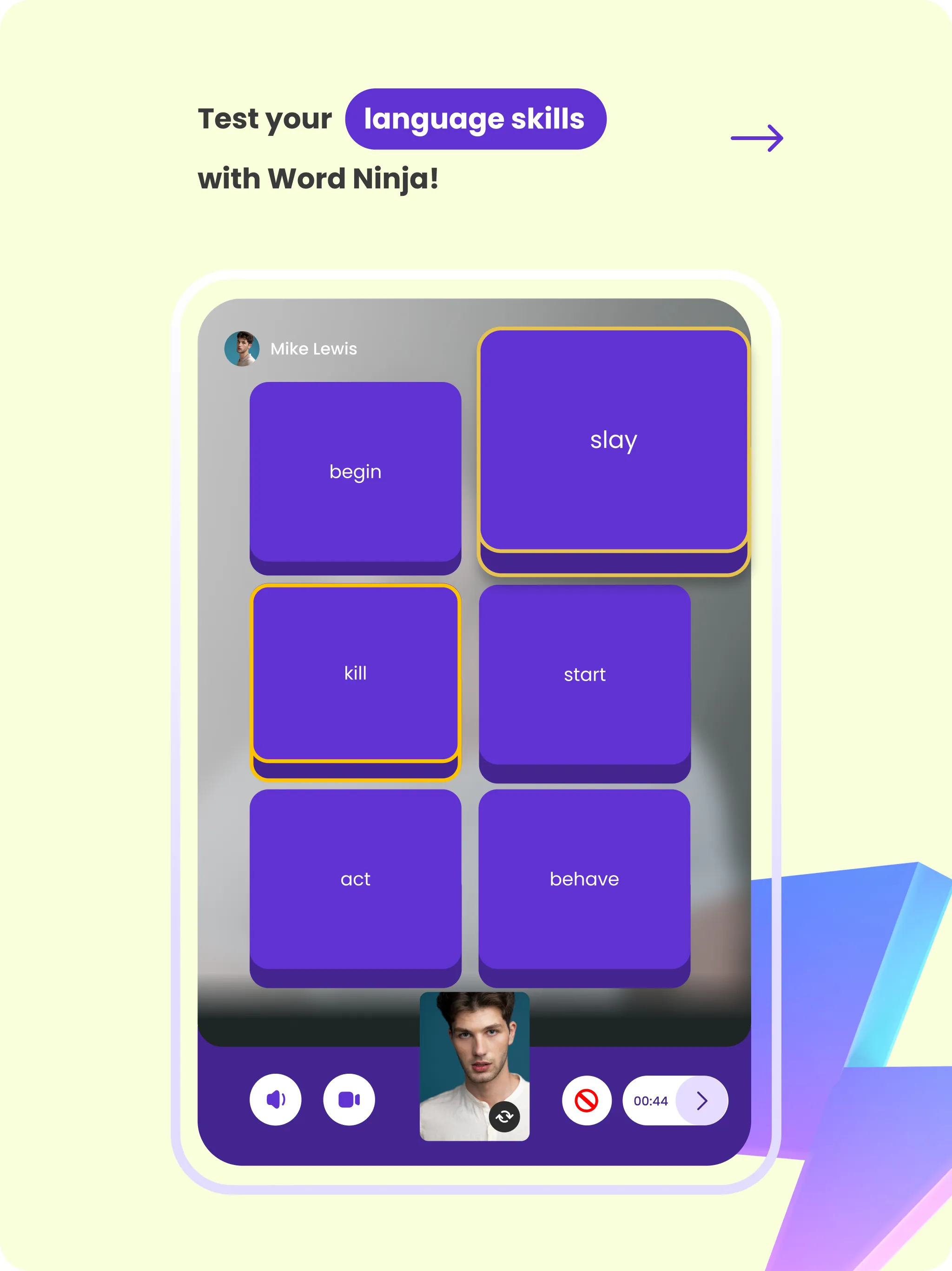 Word Ninja English Practice AI | Indus Appstore | Screenshot