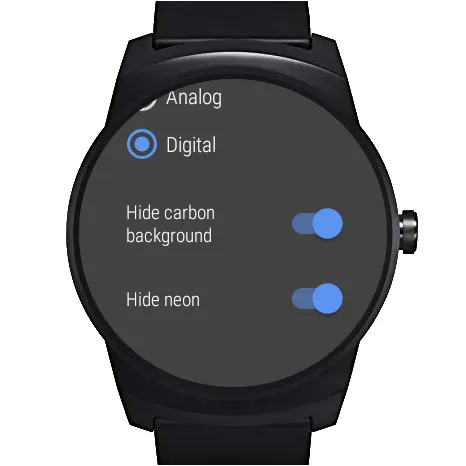 Carbon Neon Watch Face | Indus Appstore | Screenshot