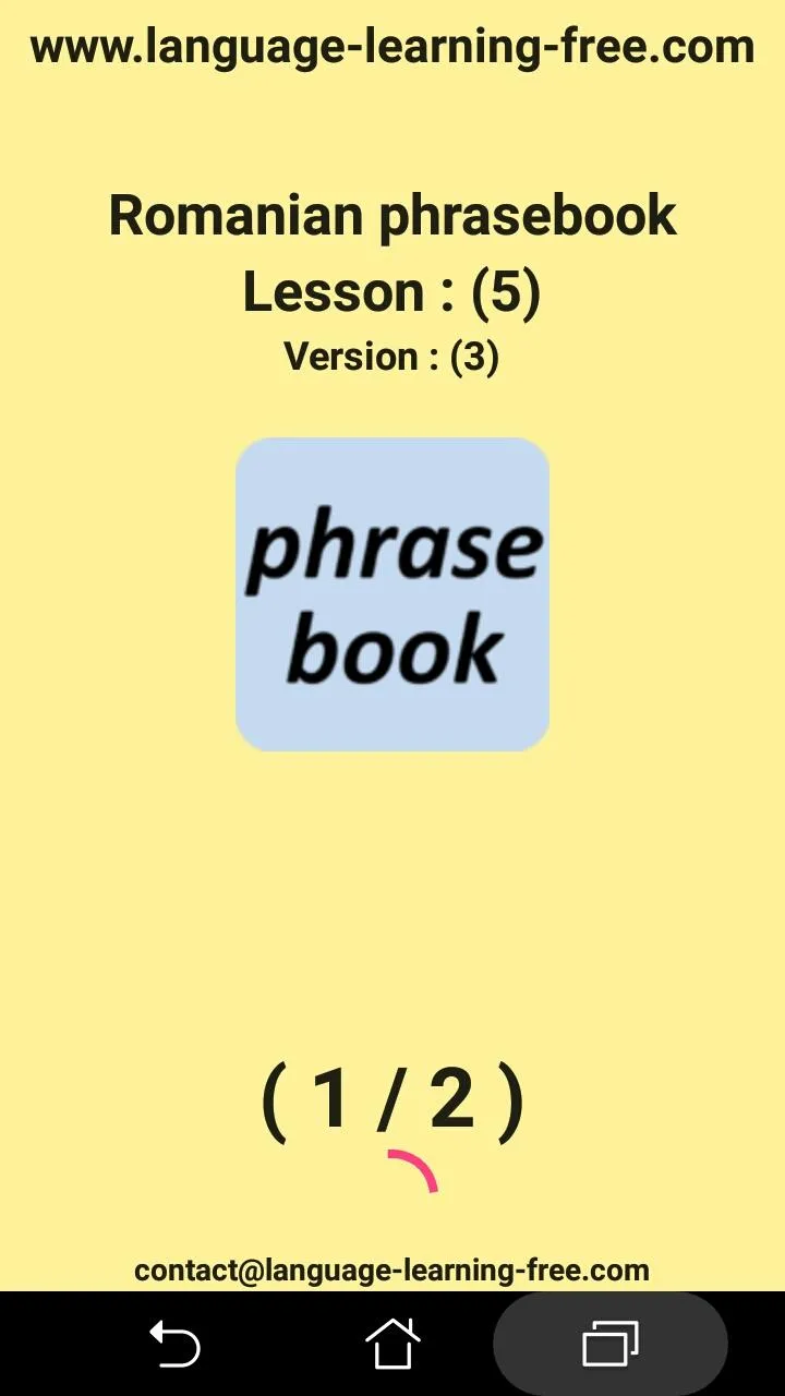 Romanian phrasebook and phrase | Indus Appstore | Screenshot