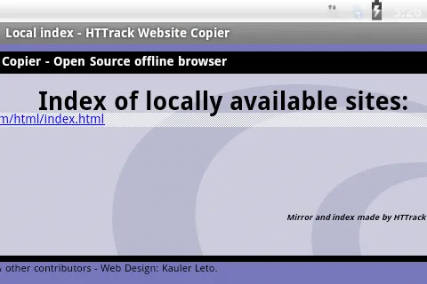 HTTrack Website Copier | Indus Appstore | Screenshot