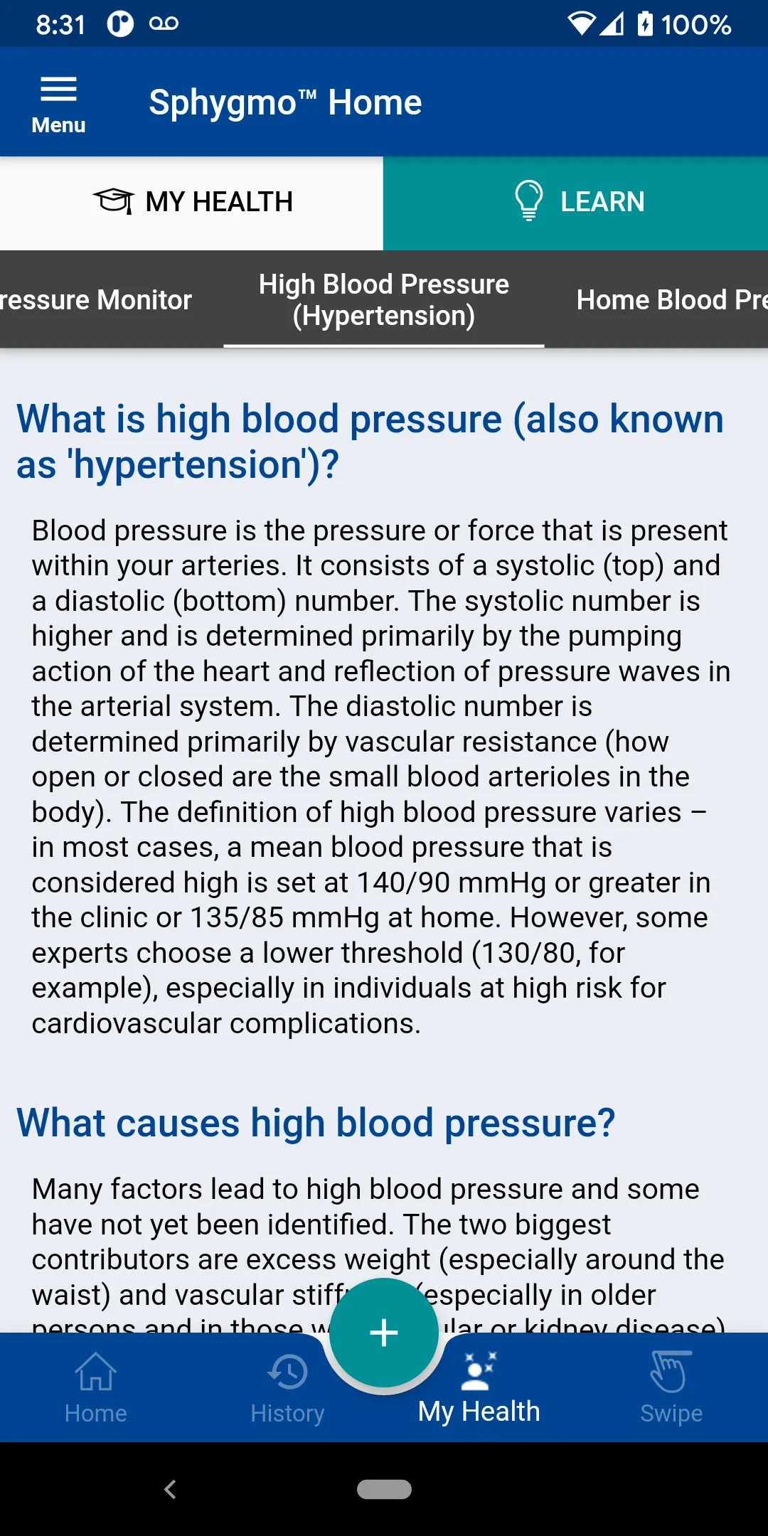 Sphygmo Blood Pressure | Indus Appstore | Screenshot