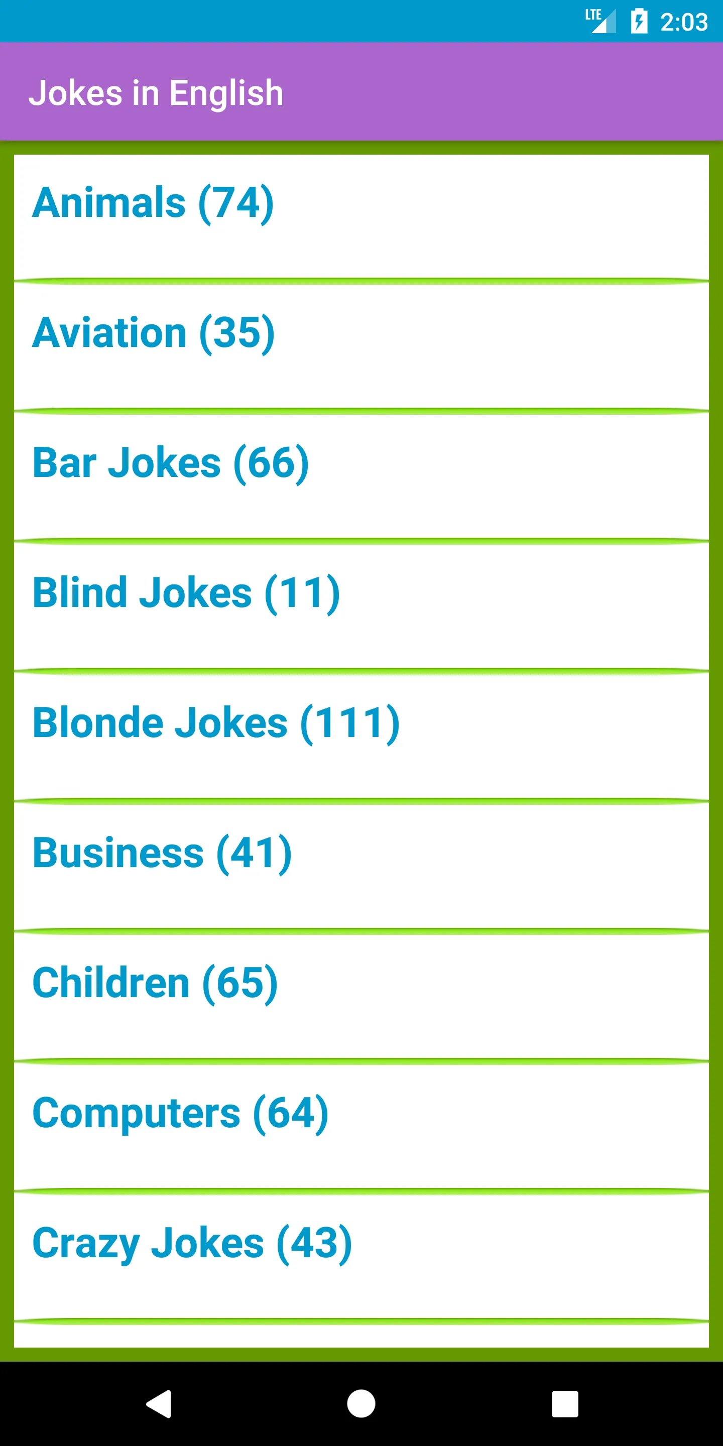 Jokes in English 3000+ | Indus Appstore | Screenshot