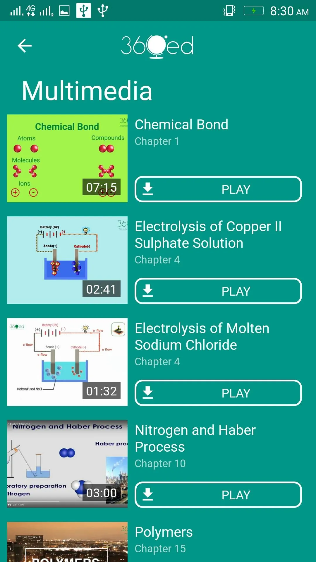 360ed Highschool Chemistry | Indus Appstore | Screenshot