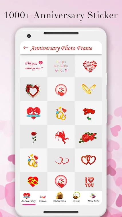 Anniversary Photo Frames App | Indus Appstore | Screenshot