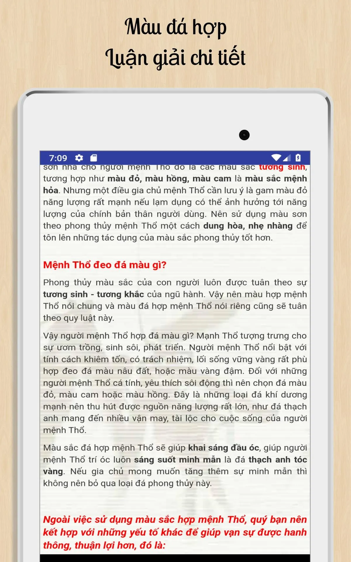 Chọn Màu Hợp Mệnh | Indus Appstore | Screenshot