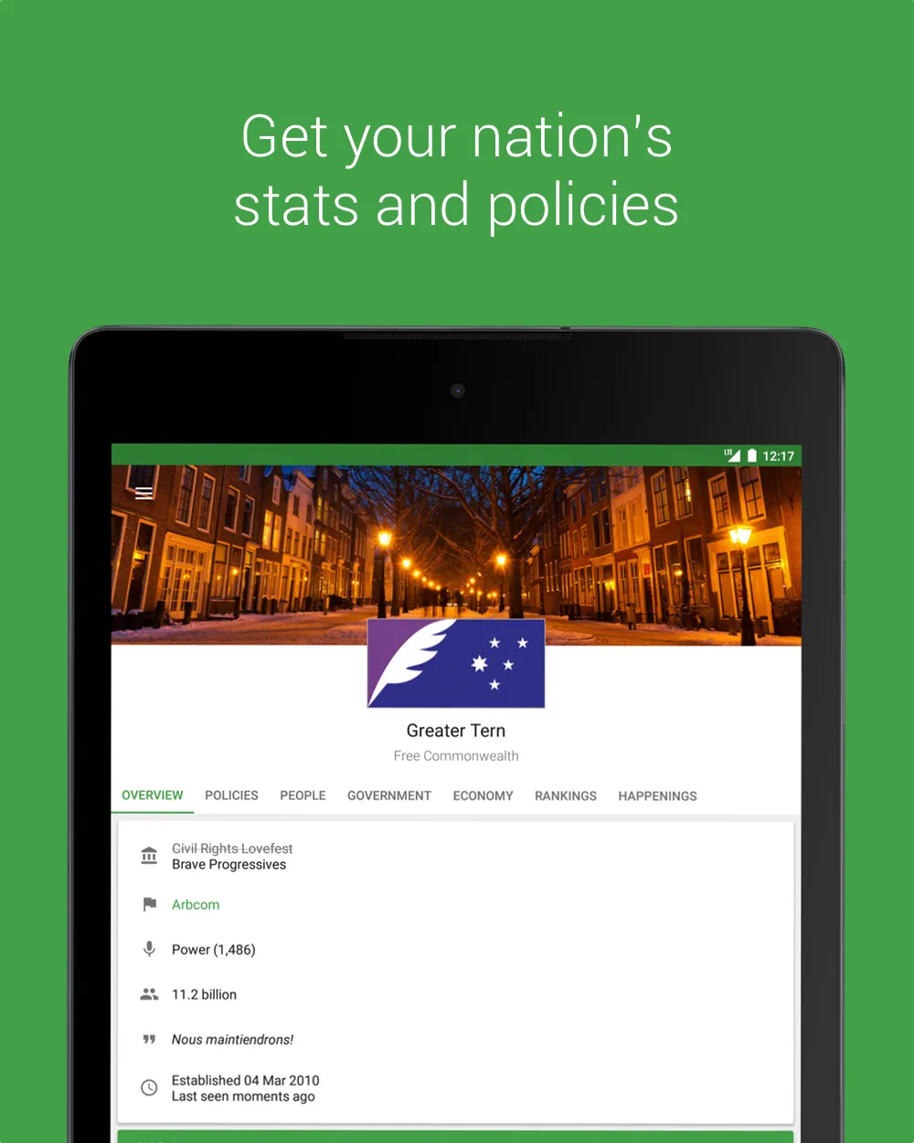 Stately for NationStates | Indus Appstore | Screenshot