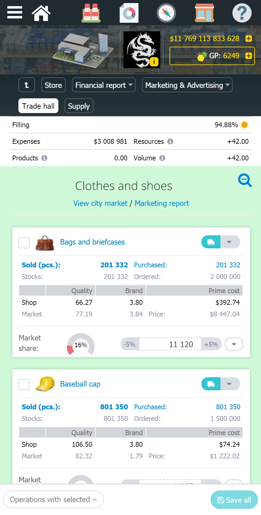 Virtonomics business game | Indus Appstore | Screenshot