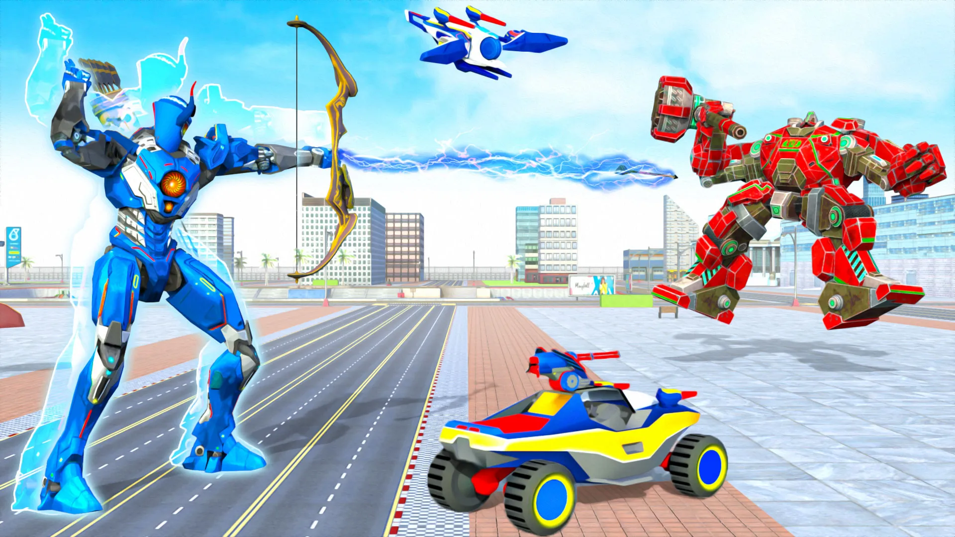 Archery king, Fly Bus Robot 3d | Indus Appstore | Screenshot