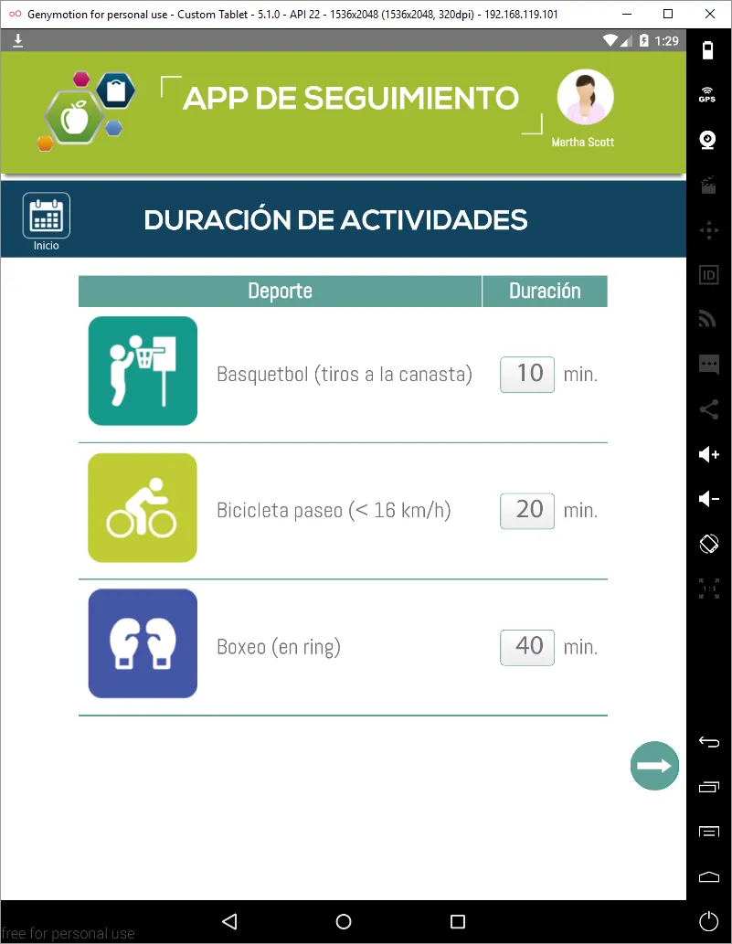 App de seguimiento Nutrimind | Indus Appstore | Screenshot