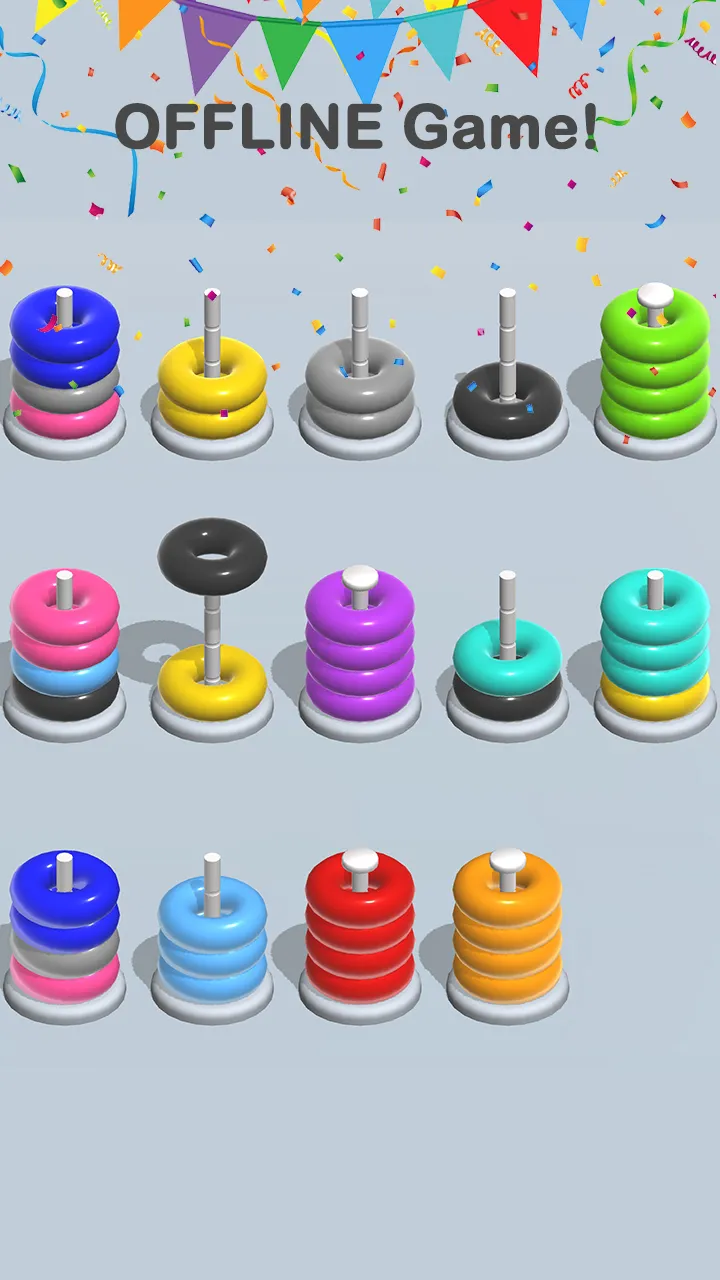 Hoops Sort Puzzle - Stack game | Indus Appstore | Screenshot