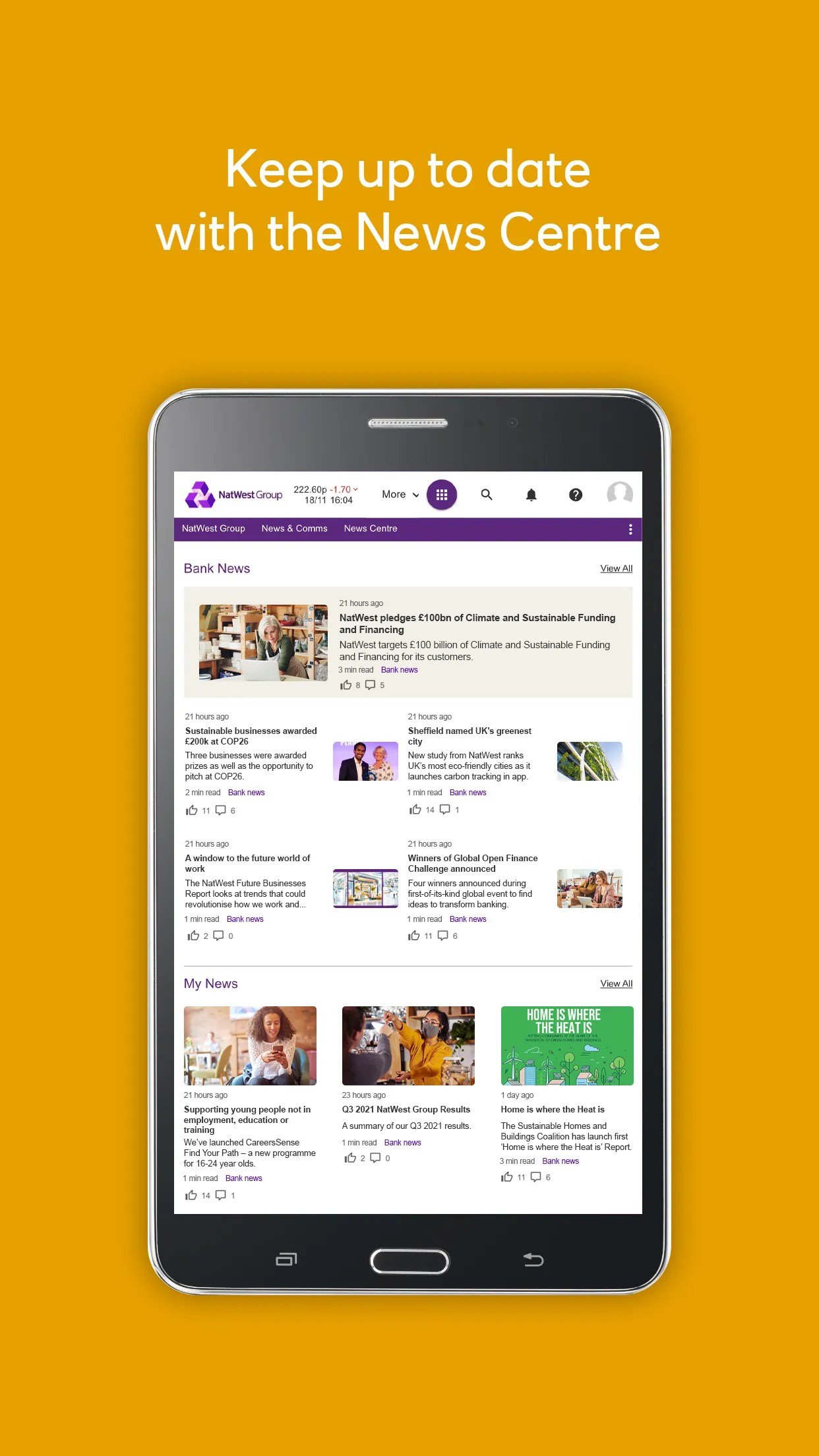 Natwest Group - Our Intranet | Indus Appstore | Screenshot