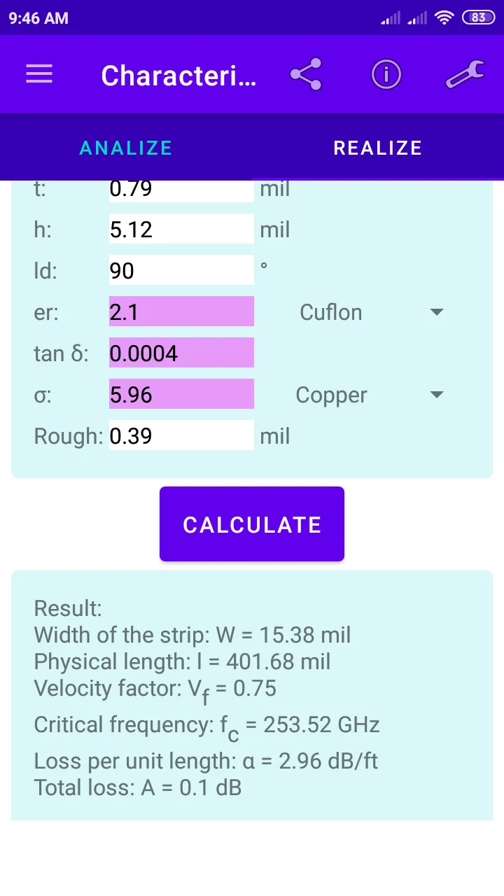 Characteristic impedance | Indus Appstore | Screenshot