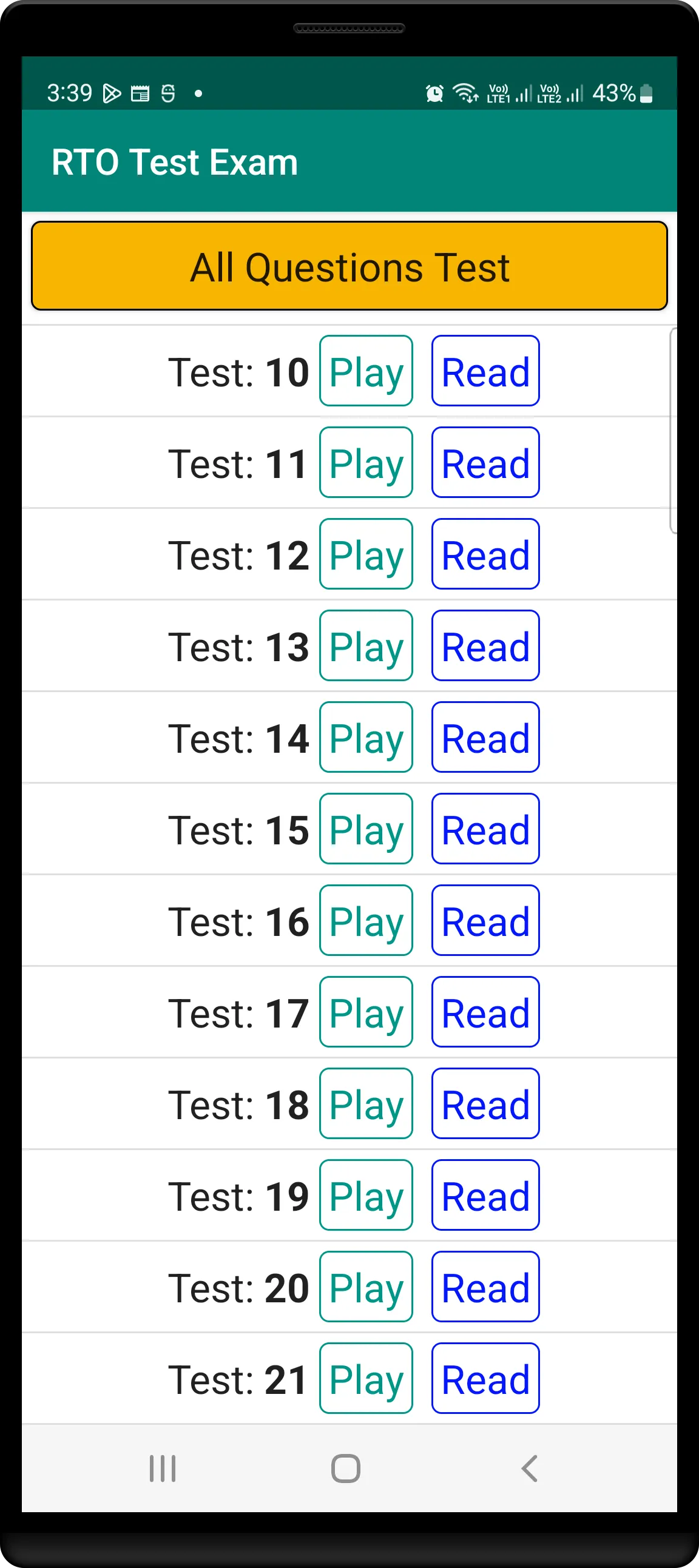 RTO Test Exam | Indus Appstore | Screenshot