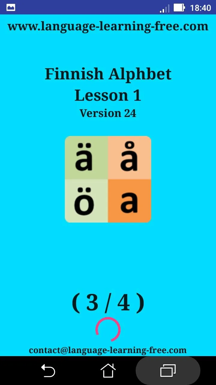 Finnish alphabet for students | Indus Appstore | Screenshot