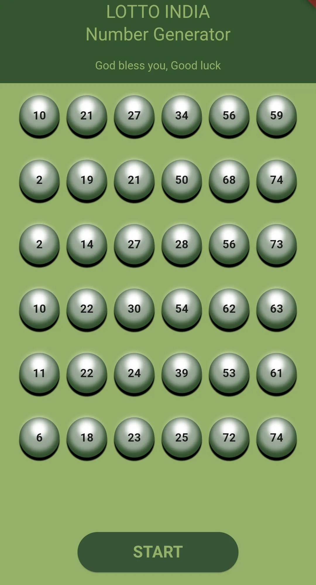 Lotto India - Number generator | Indus Appstore | Screenshot