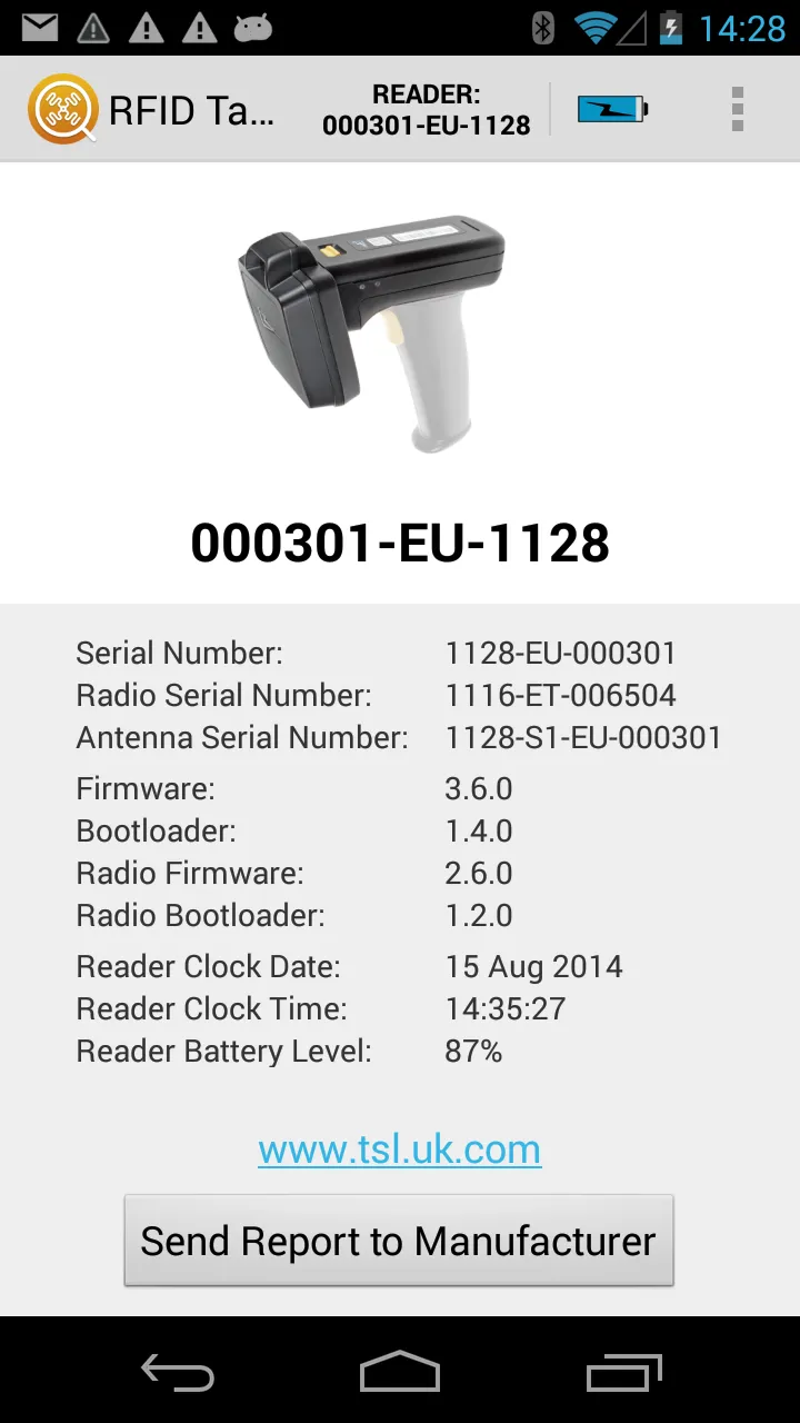 RFID Tag Finder | Indus Appstore | Screenshot