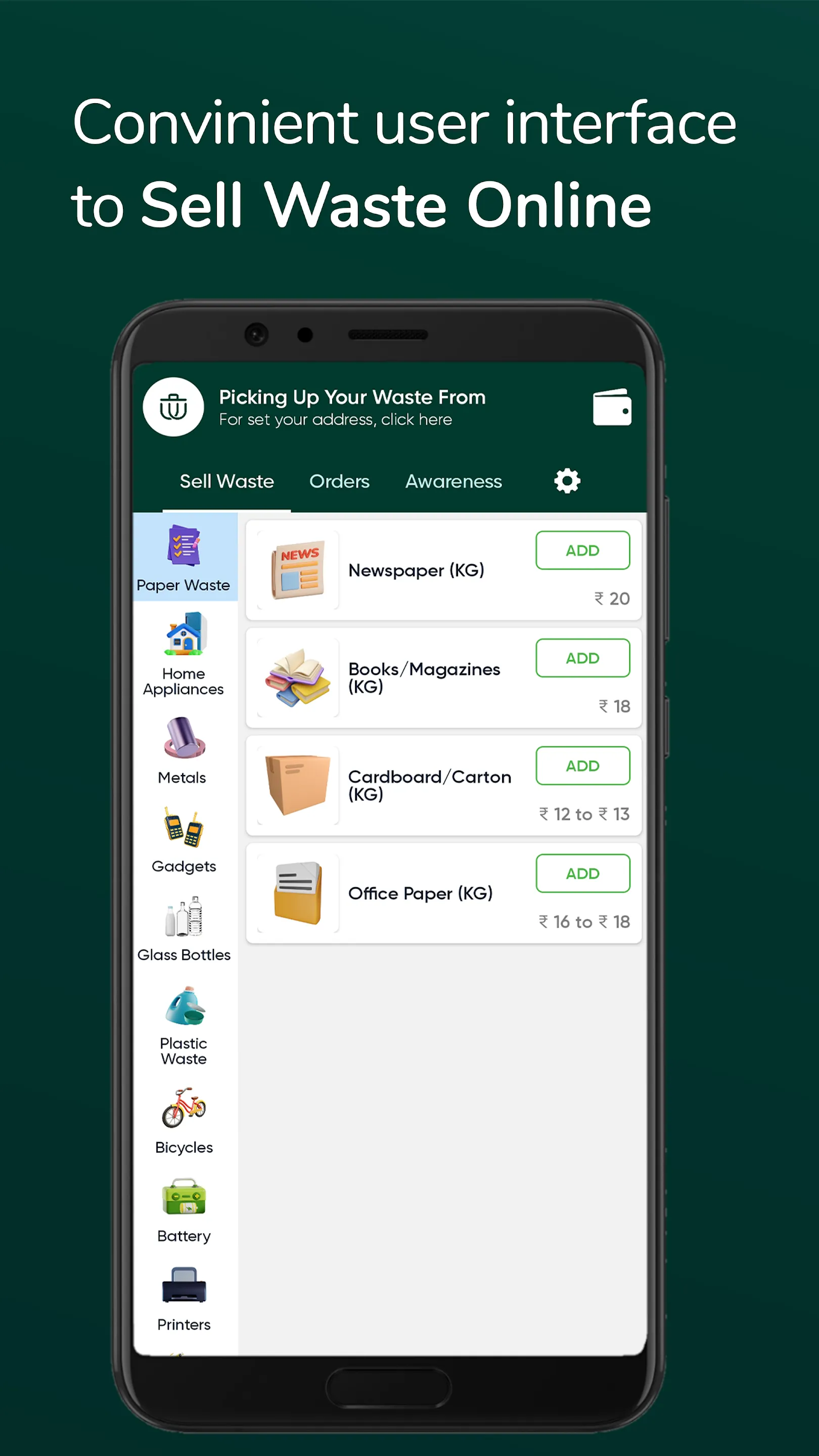 WastePe Sell Your Waste Online | Indus Appstore | Screenshot