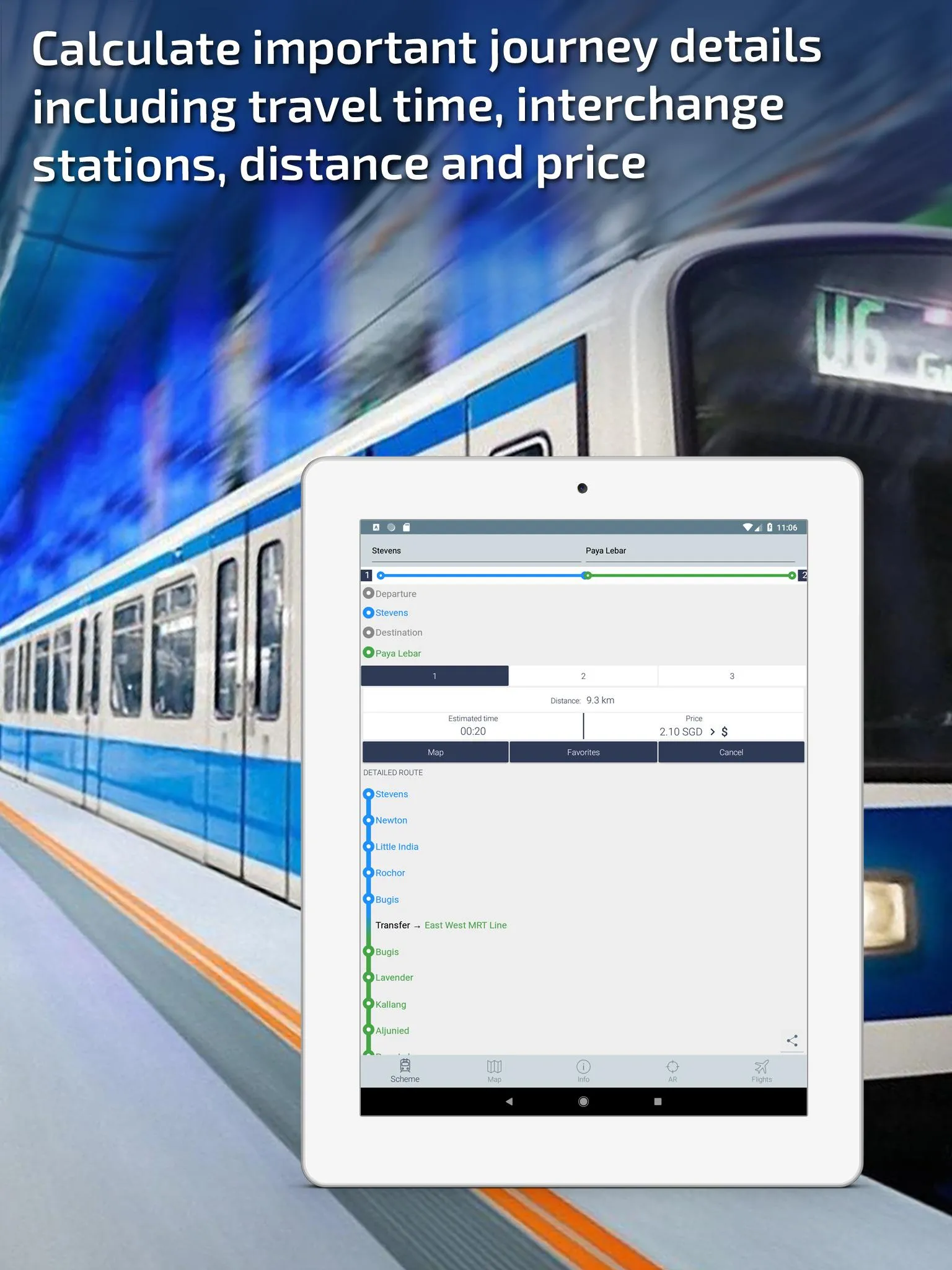 Singapore MRT Metro Guide | Indus Appstore | Screenshot