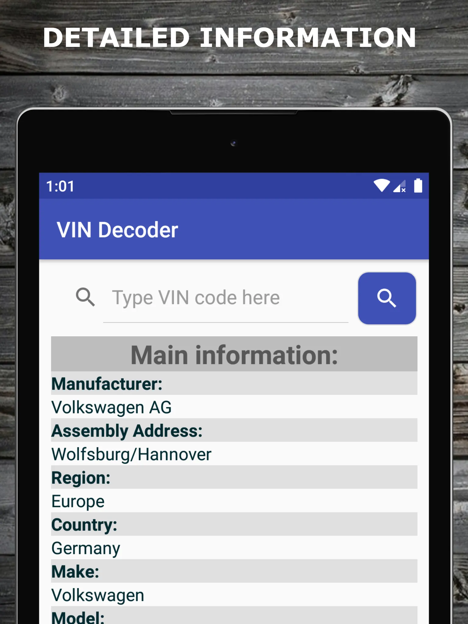 VIN Decoder | Indus Appstore | Screenshot