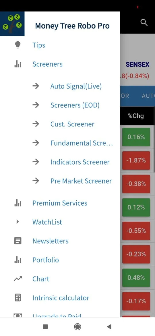 Stock Screener: MoneyTree Robo | Indus Appstore | Screenshot