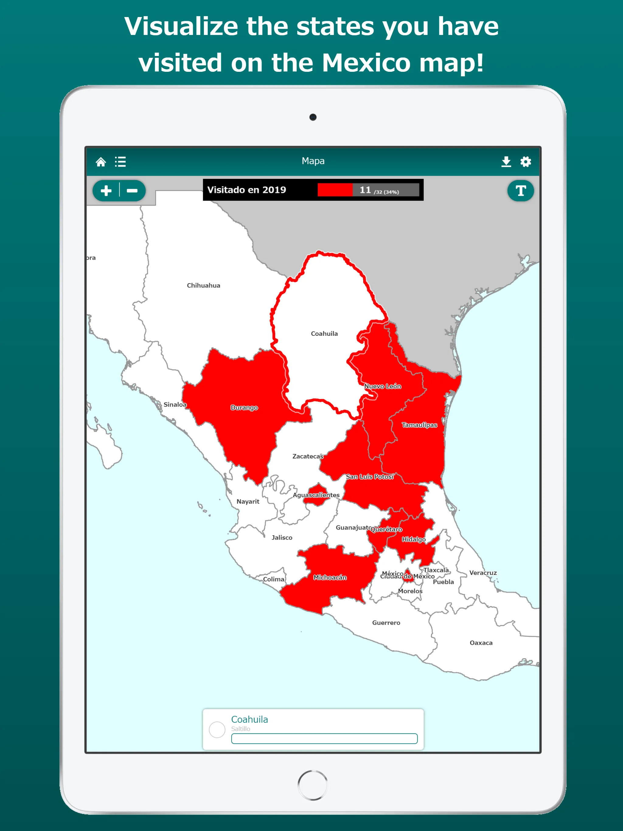 My Mexico Map | Indus Appstore | Screenshot