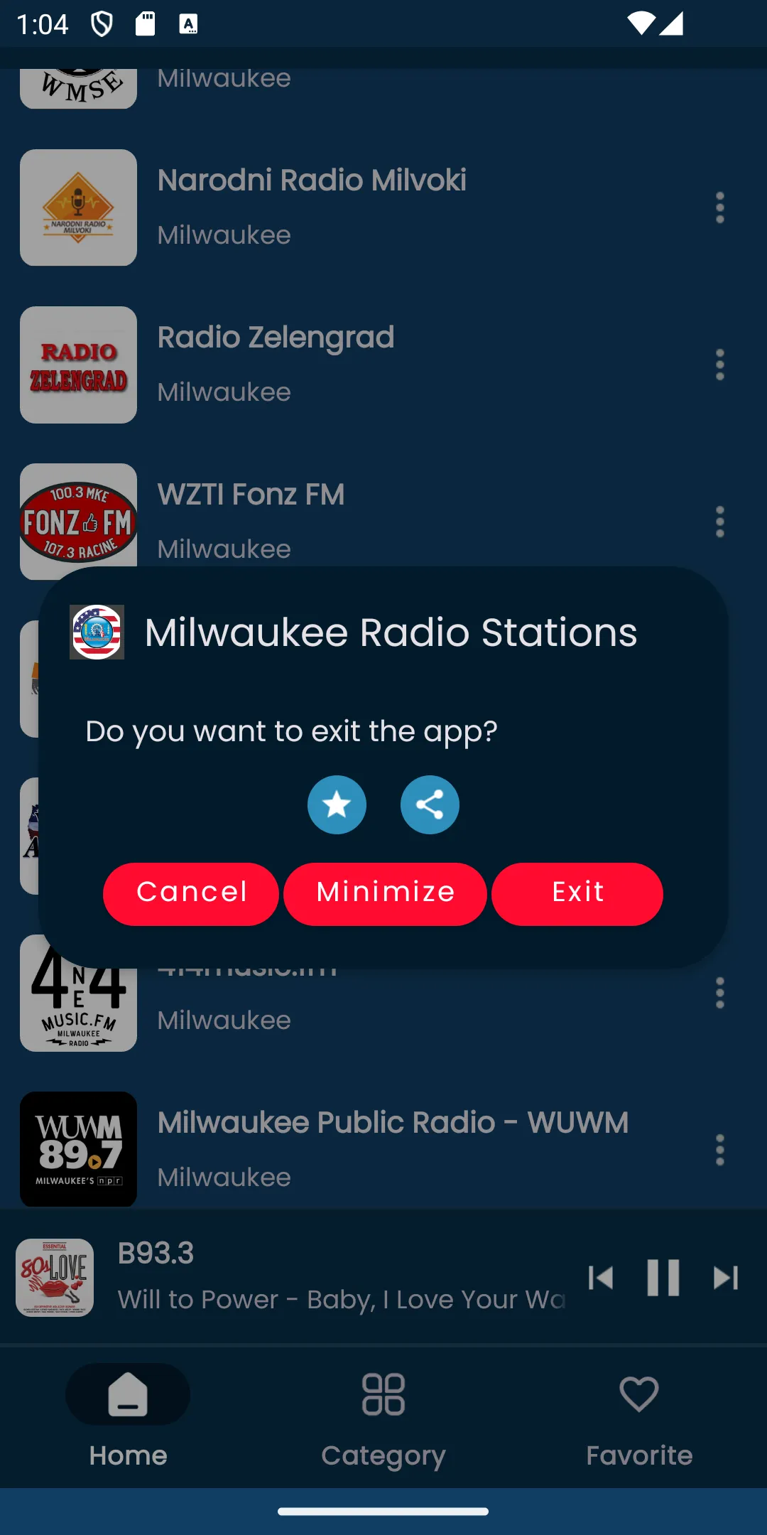 Radios from Milwaukee | Indus Appstore | Screenshot