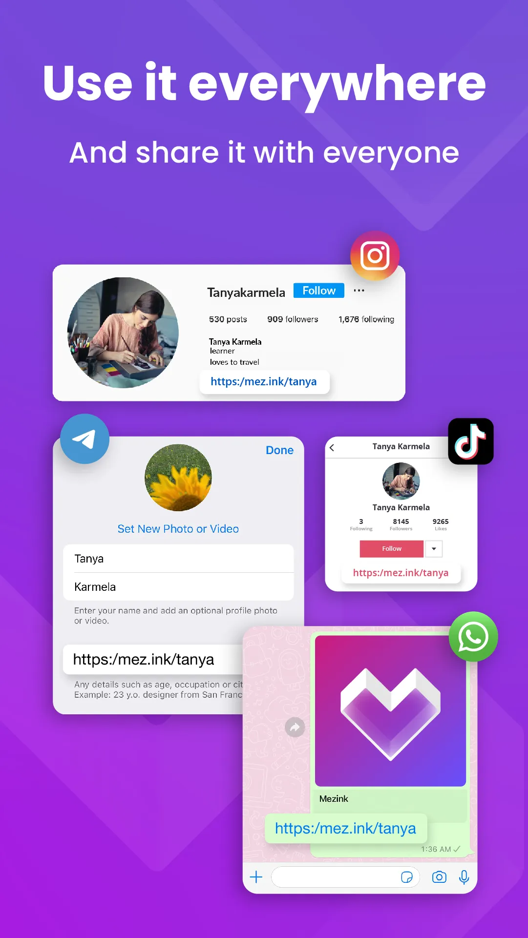 Mezink: Build link in bio tree | Indus Appstore | Screenshot