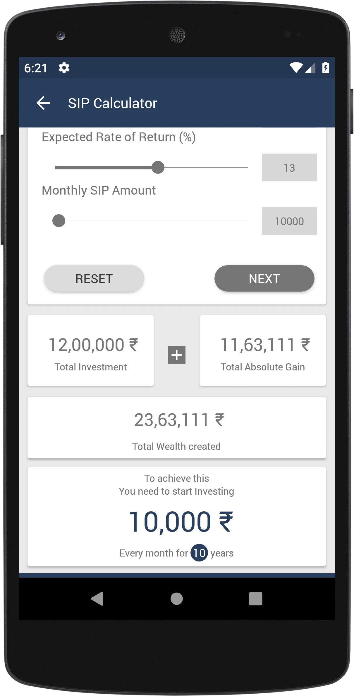 Bharati Wealth | Indus Appstore | Screenshot