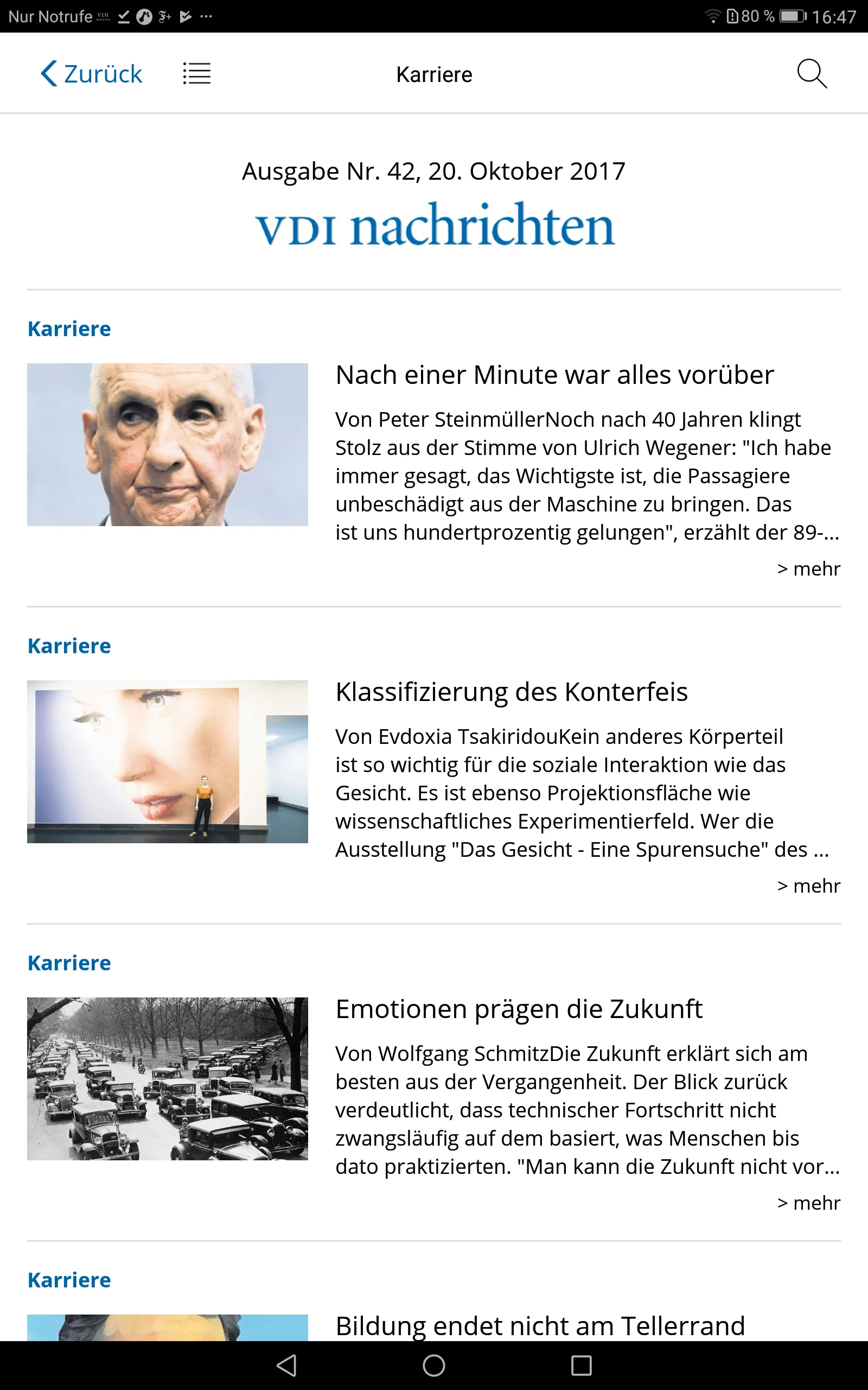 VDI nachrichten E-Paper | Indus Appstore | Screenshot