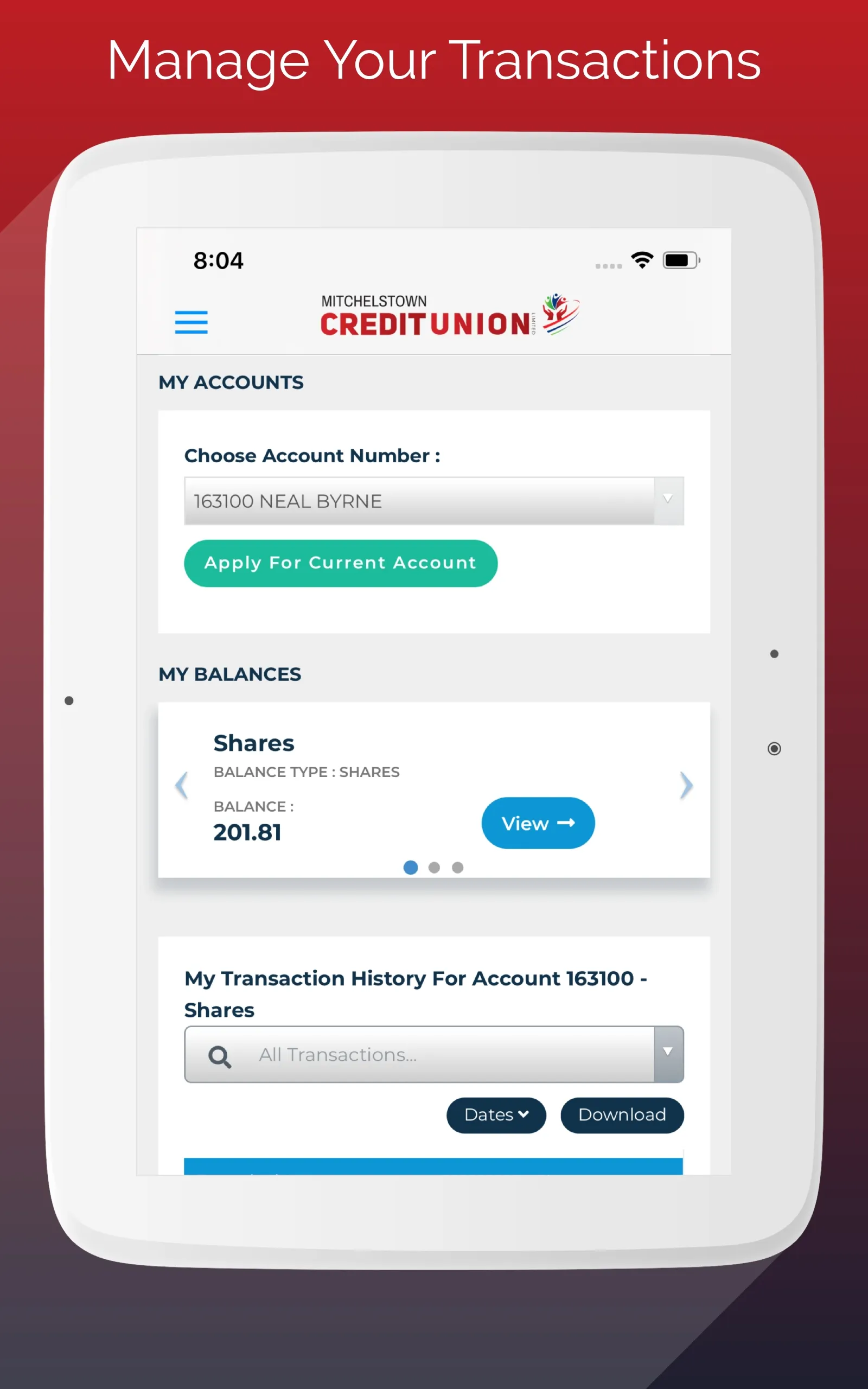 Mitchelstown Credit Union | Indus Appstore | Screenshot