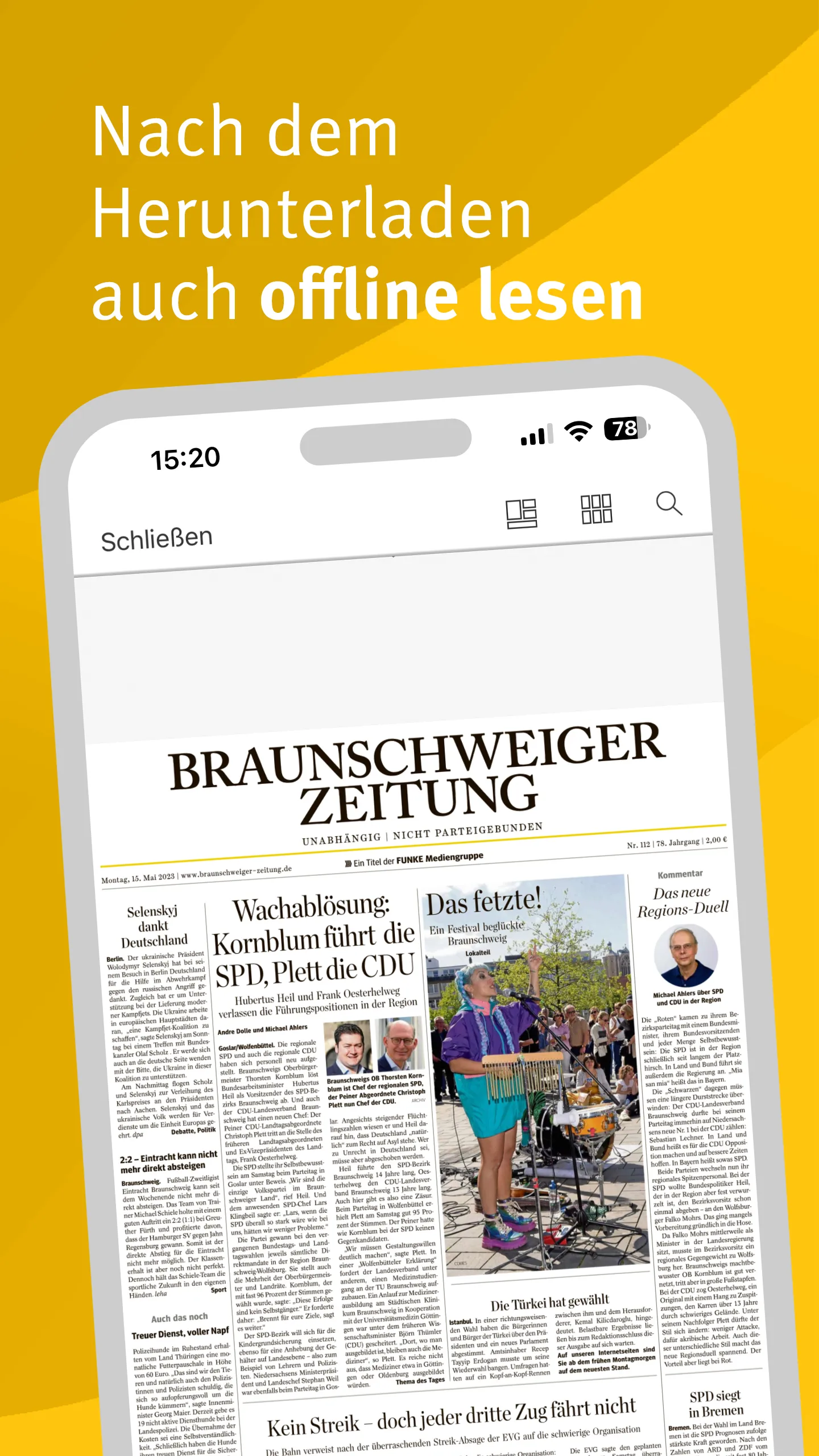 Braunschweiger Zeitung E-Paper | Indus Appstore | Screenshot