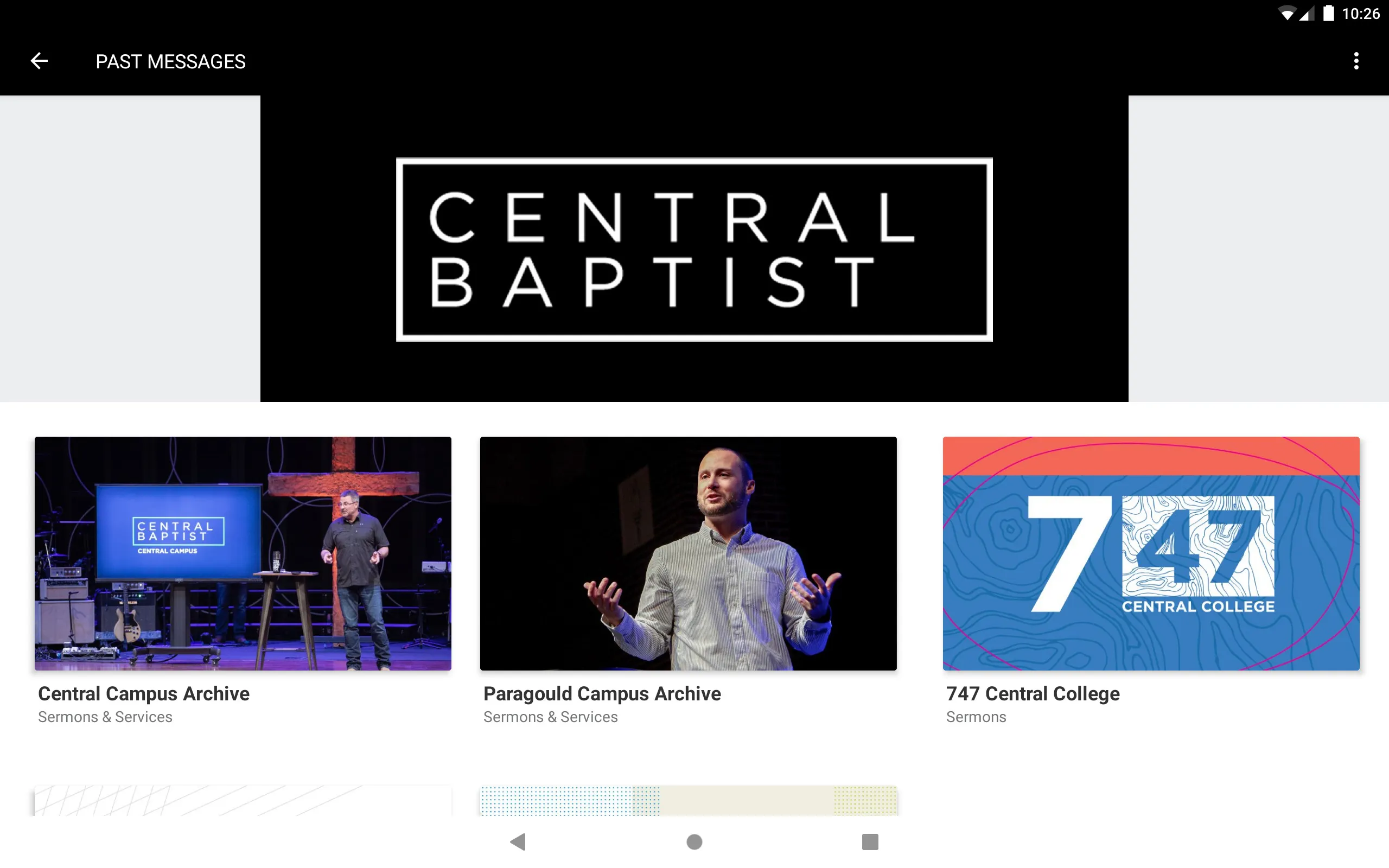 Central Baptist-Jonesboro | Indus Appstore | Screenshot