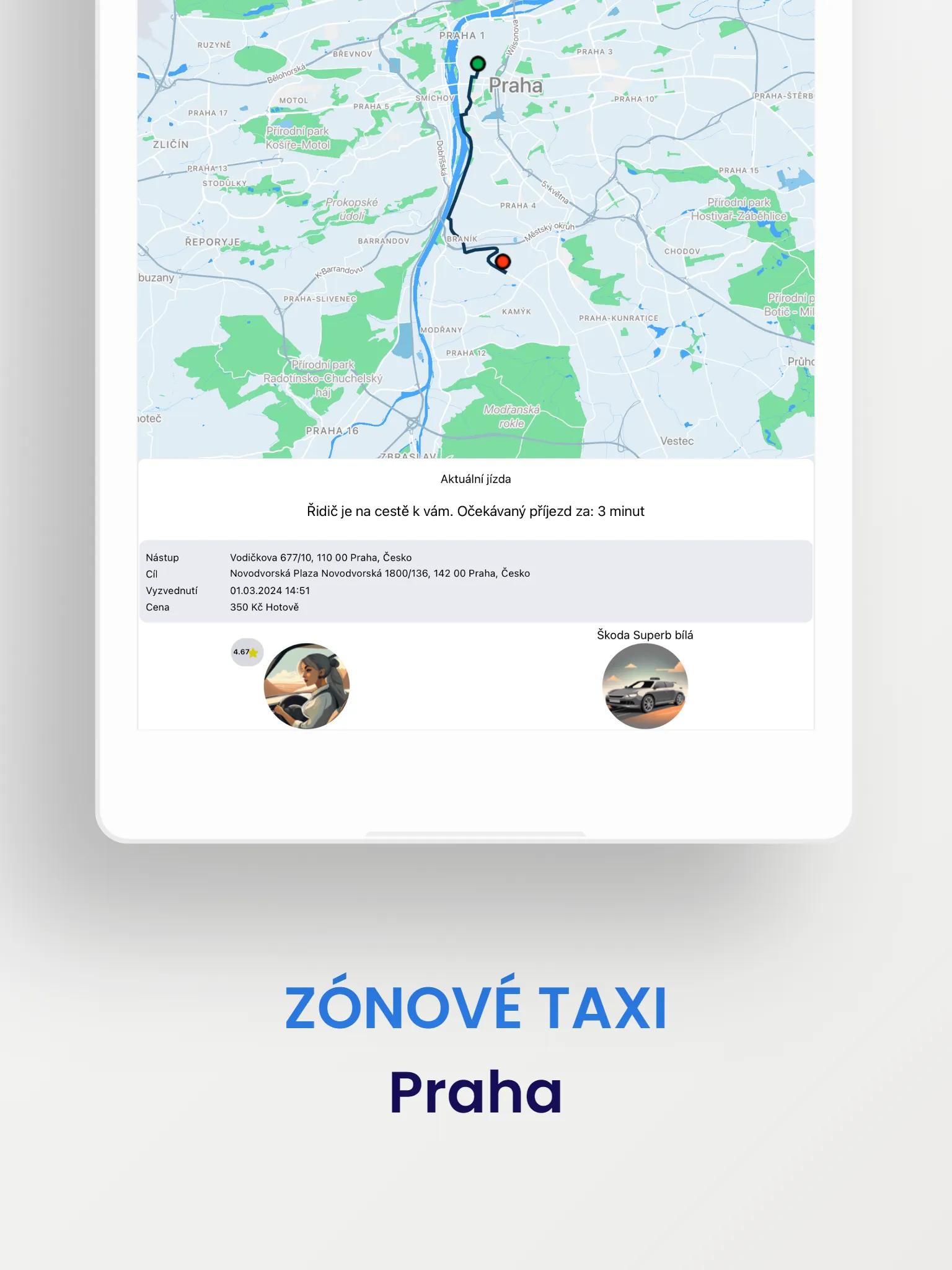 ZÓNOVÉ TAXI Praha | Indus Appstore | Screenshot