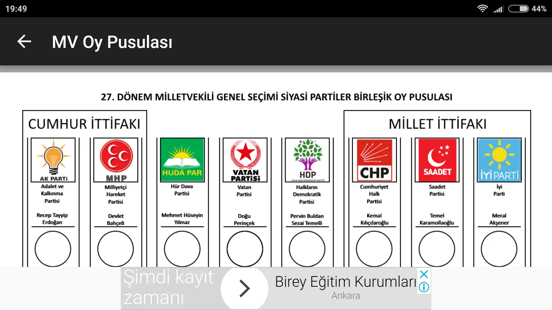 Akilli Secmen - Secim 2023 | Indus Appstore | Screenshot