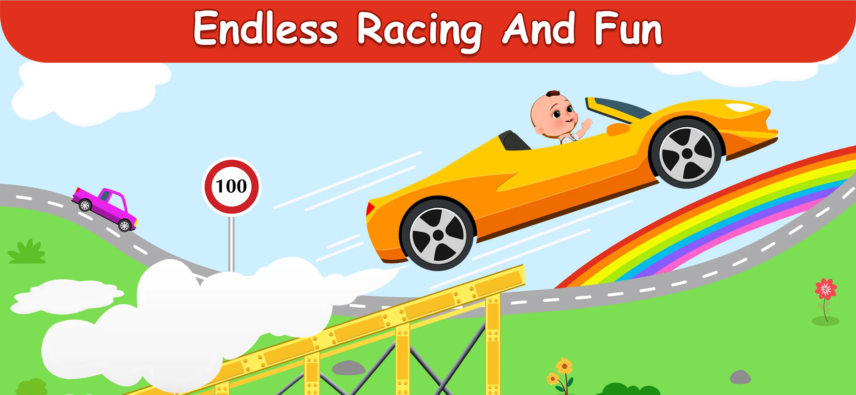 Car racing & coloring toddlers | Indus Appstore | Screenshot