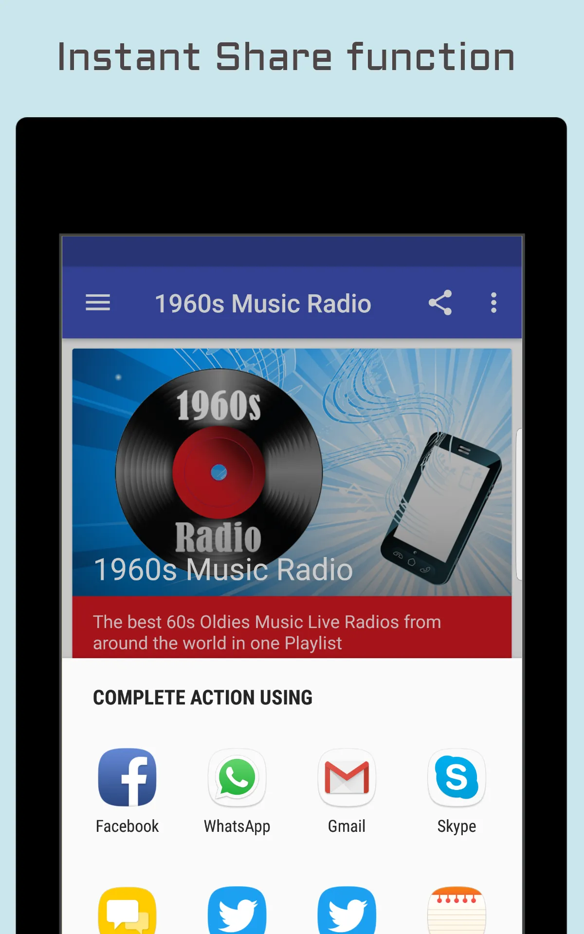 60s Radio Sixties Music | Indus Appstore | Screenshot