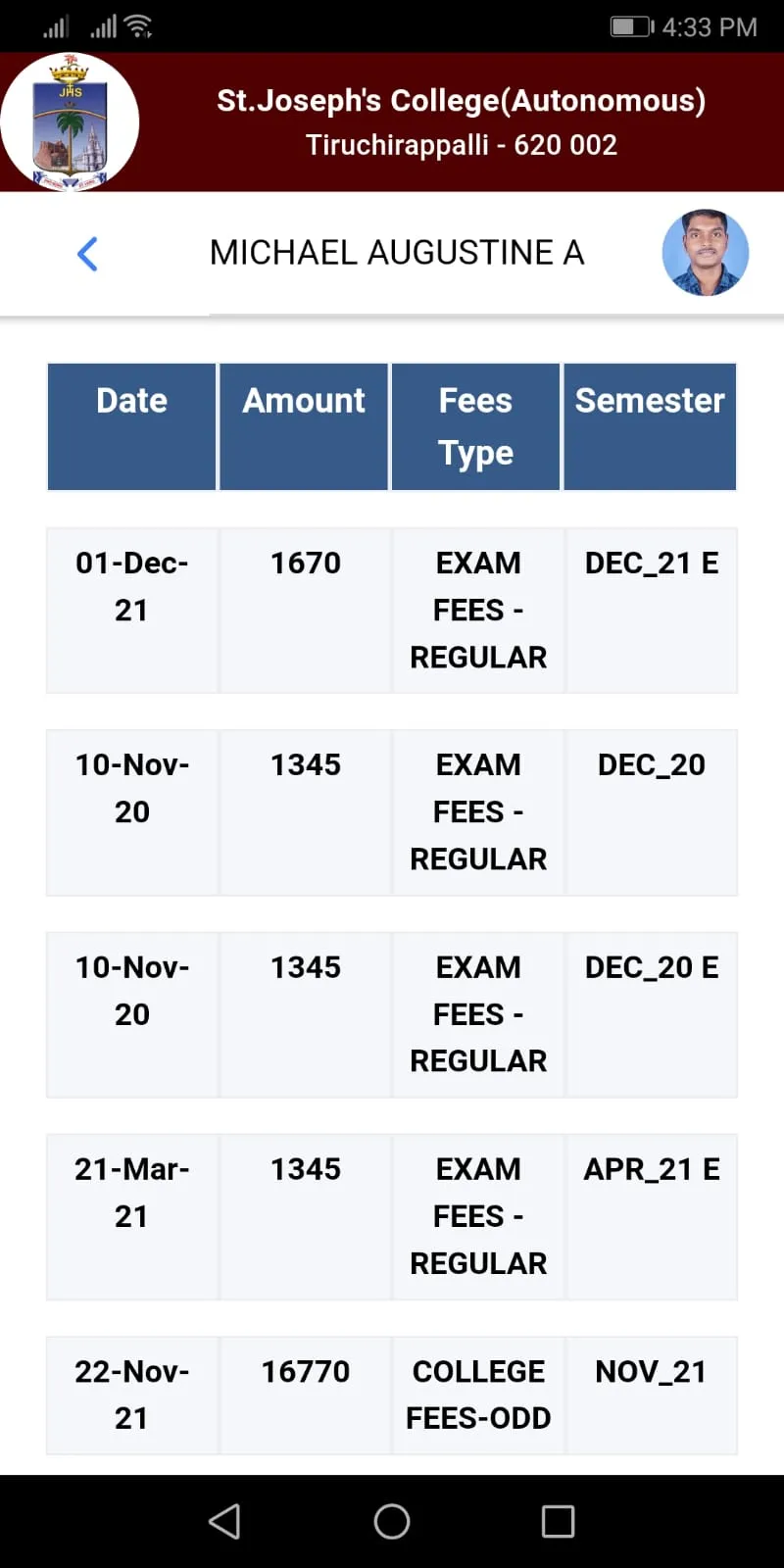 SJC Parent ERP | Indus Appstore | Screenshot