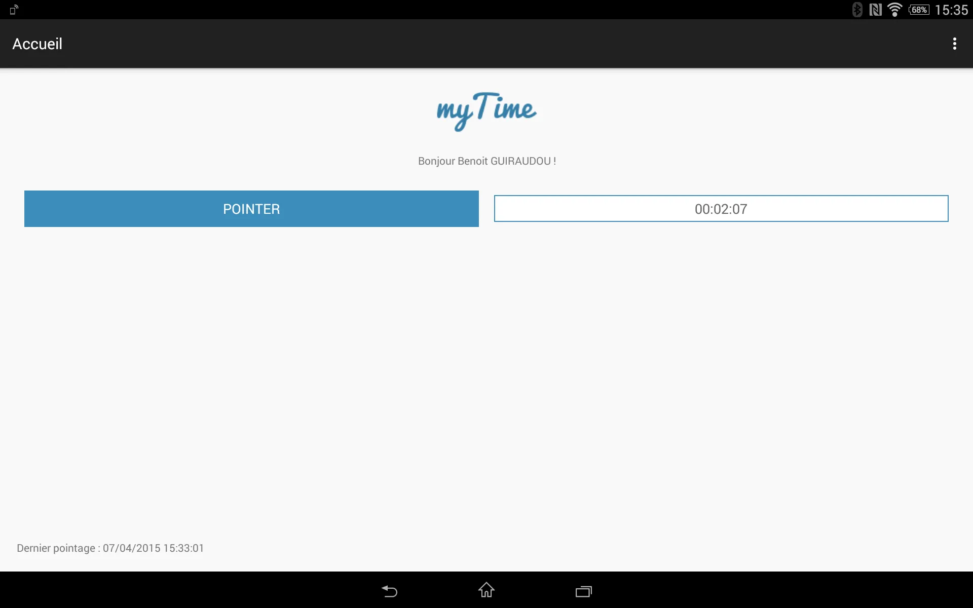 myTime | Indus Appstore | Screenshot