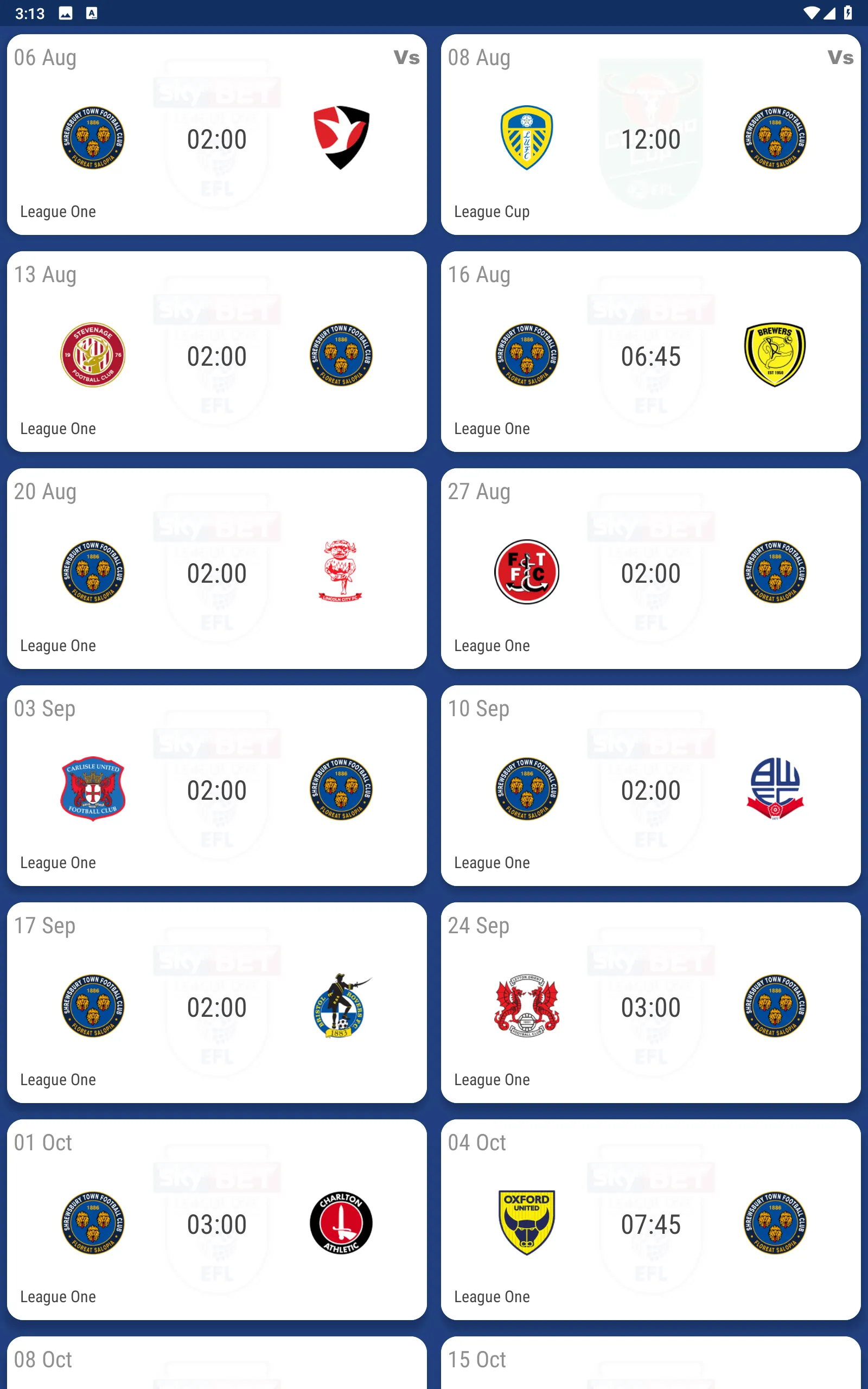 Shrewsbury Town Fan App | Indus Appstore | Screenshot