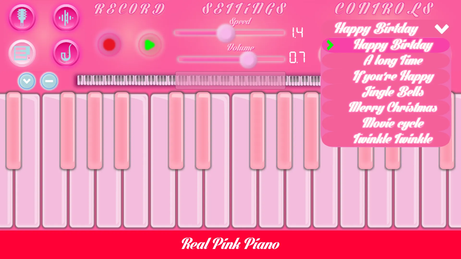 Pink Piano | Indus Appstore | Screenshot