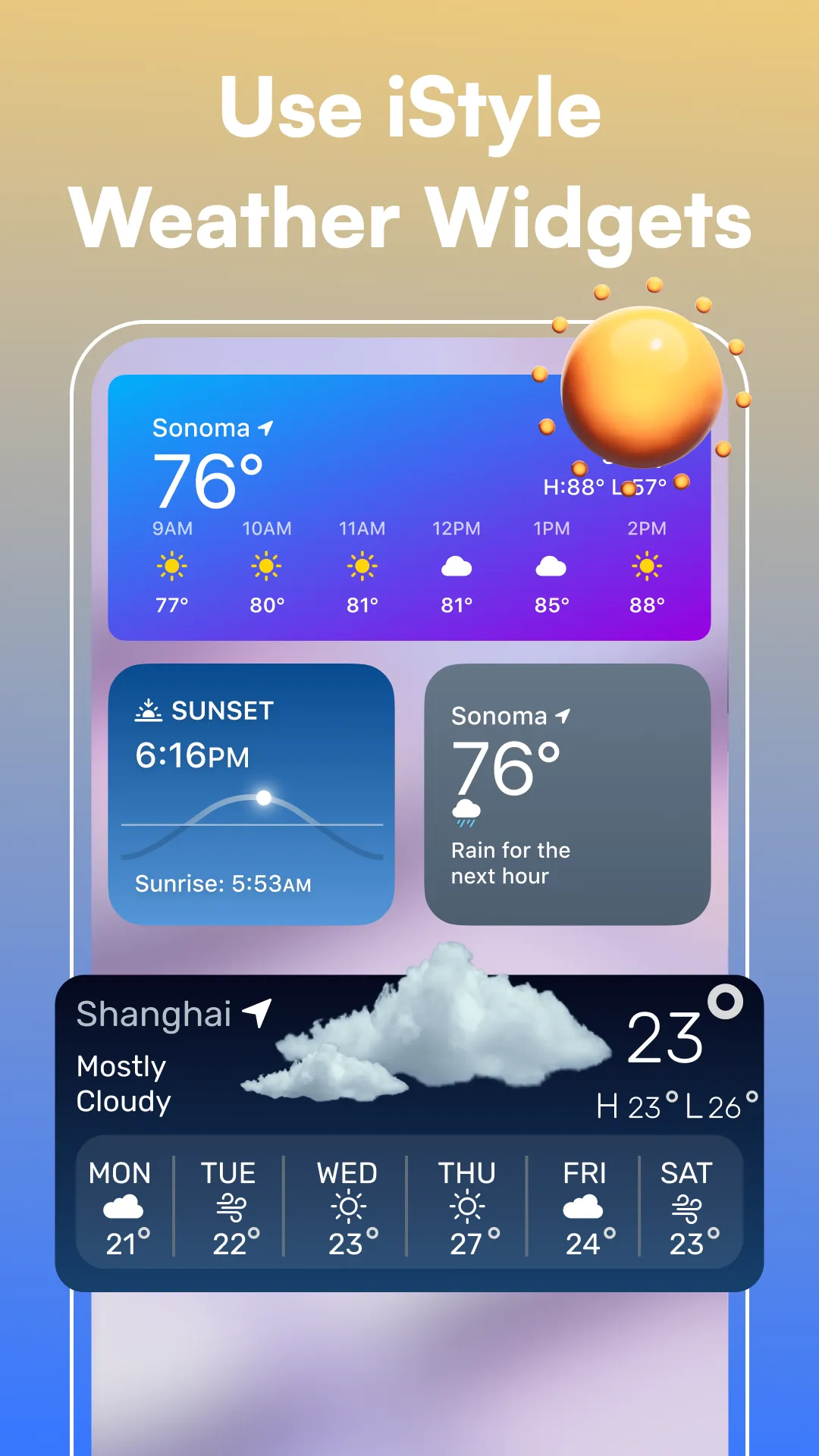 Colorful OS Widgets - iMaker | Indus Appstore | Screenshot
