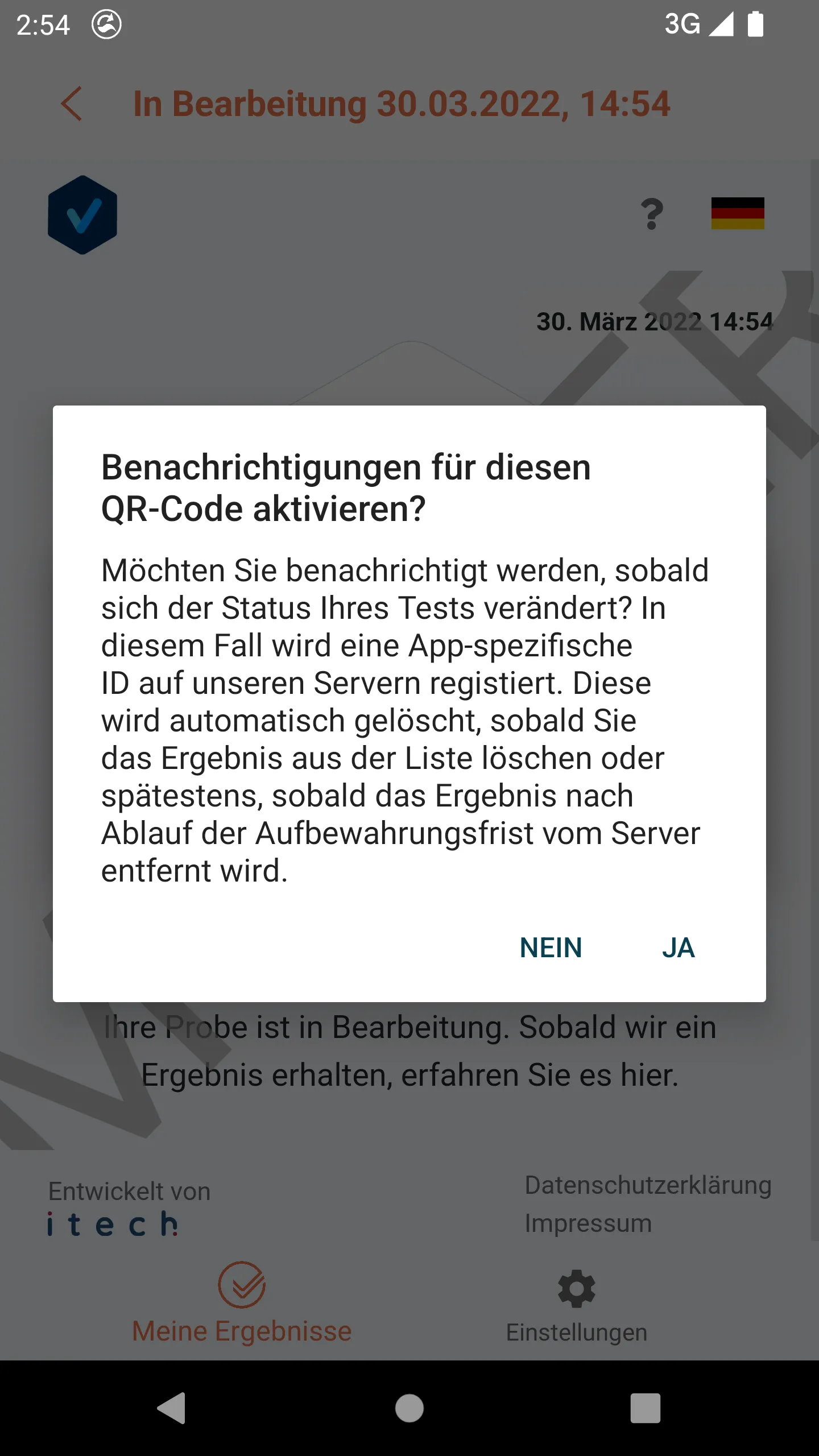 Mein Testergebnis | Indus Appstore | Screenshot