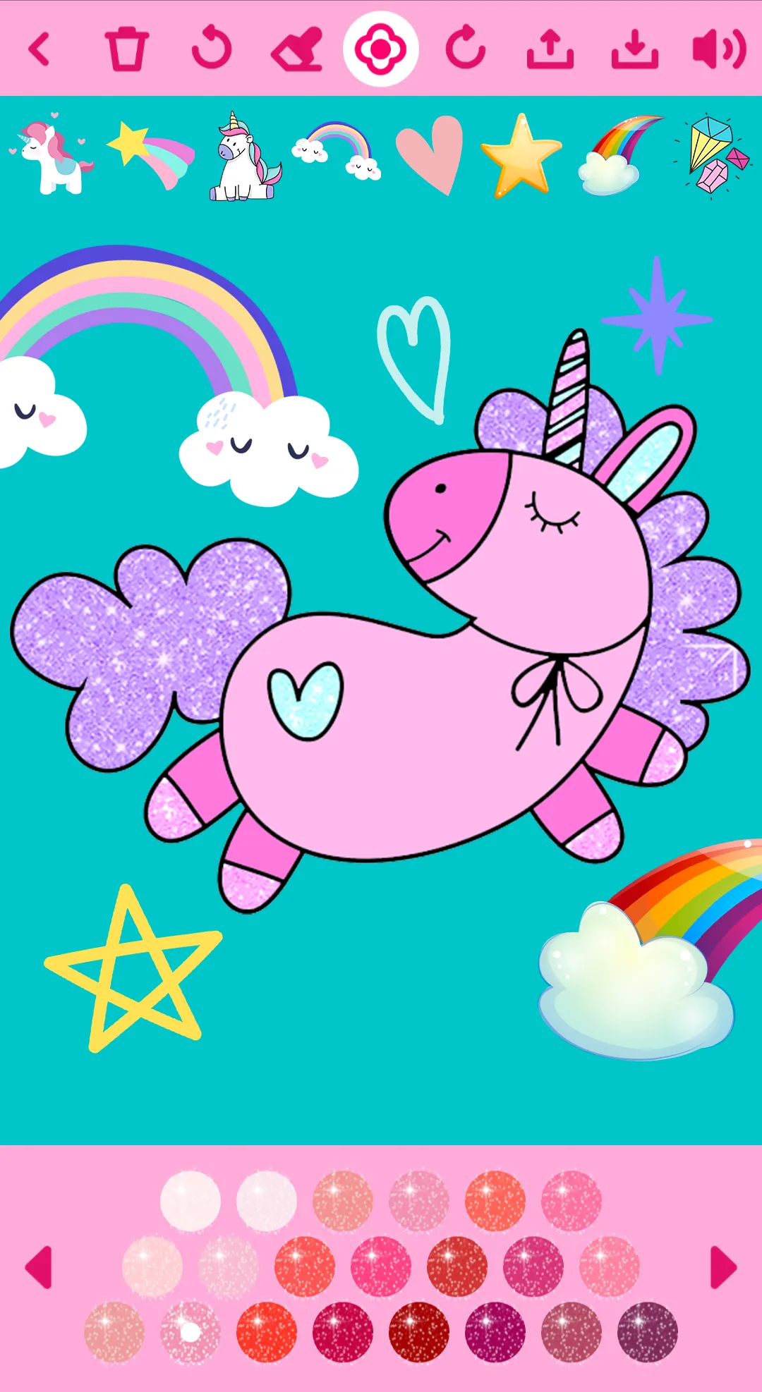 Unicorn Coloring Book | Indus Appstore | Screenshot