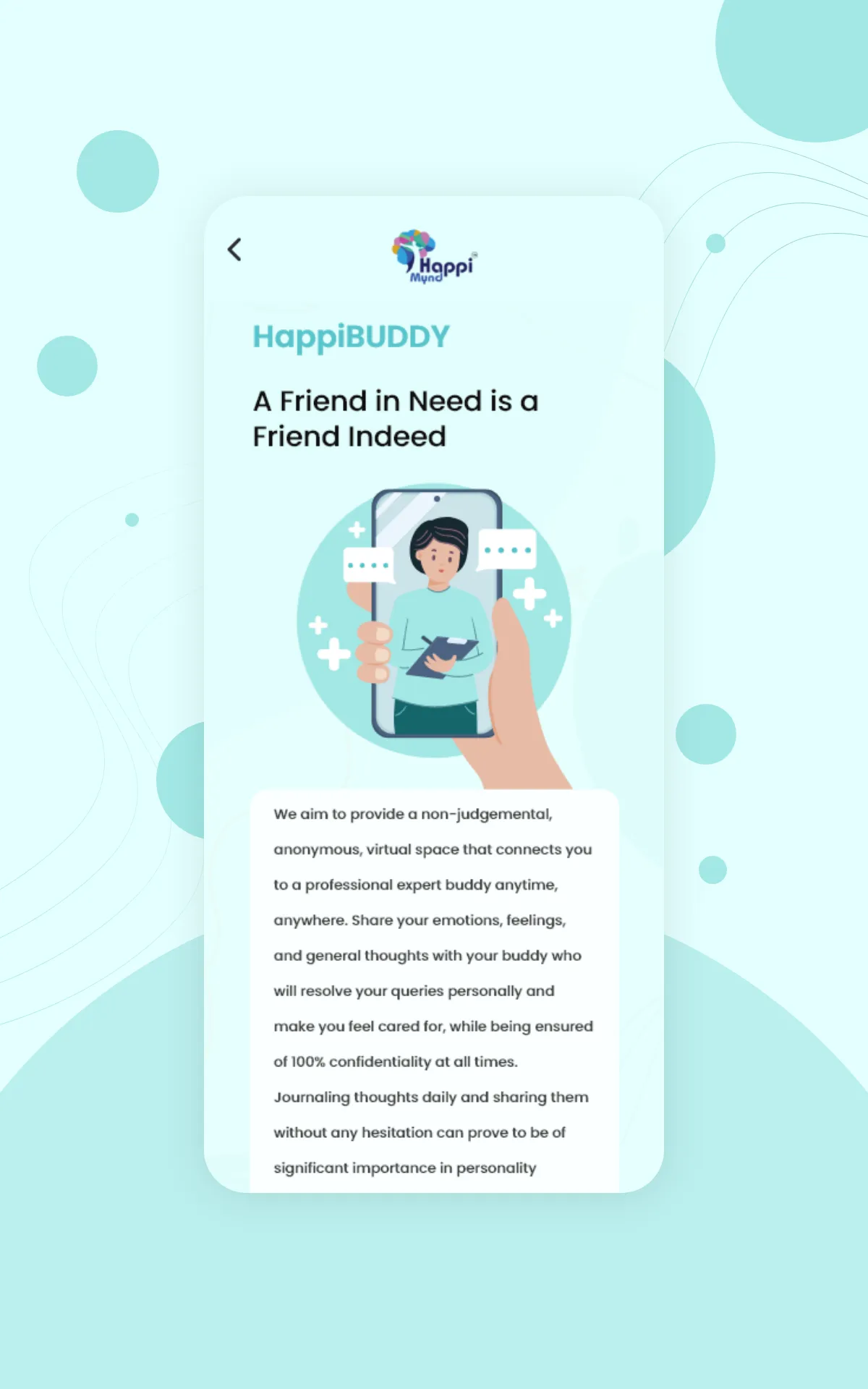 HappiMynd- Mental Well-being | Indus Appstore | Screenshot