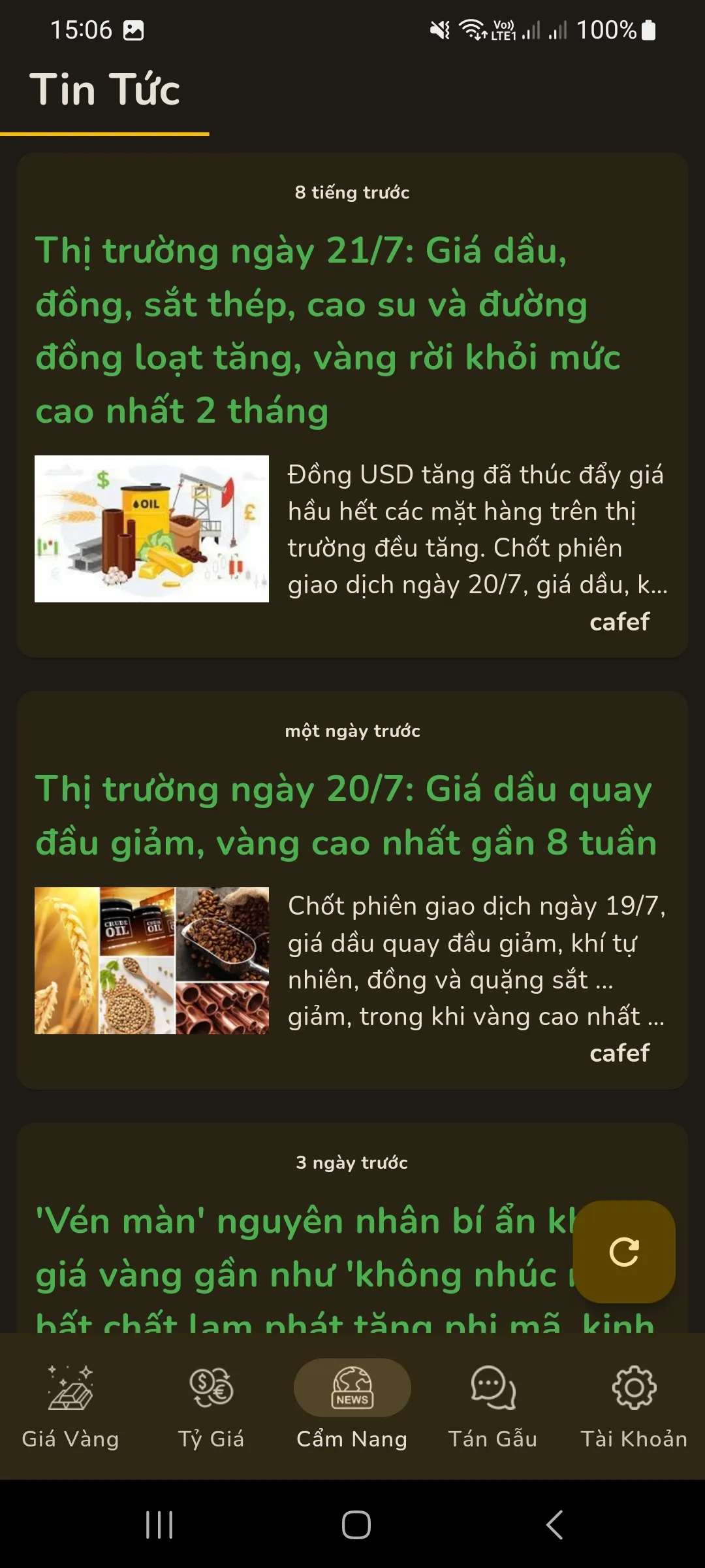 Giá Vàng - Tỷ Giá Ngoại Tệ | Indus Appstore | Screenshot